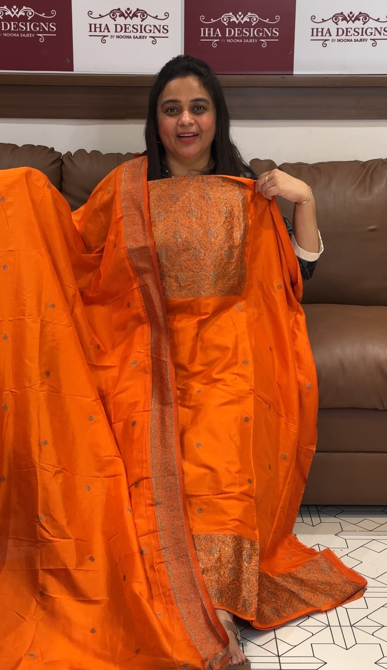 SEMI BANARASI UNSTITCHED SALWAR SUITS - IHA 27234