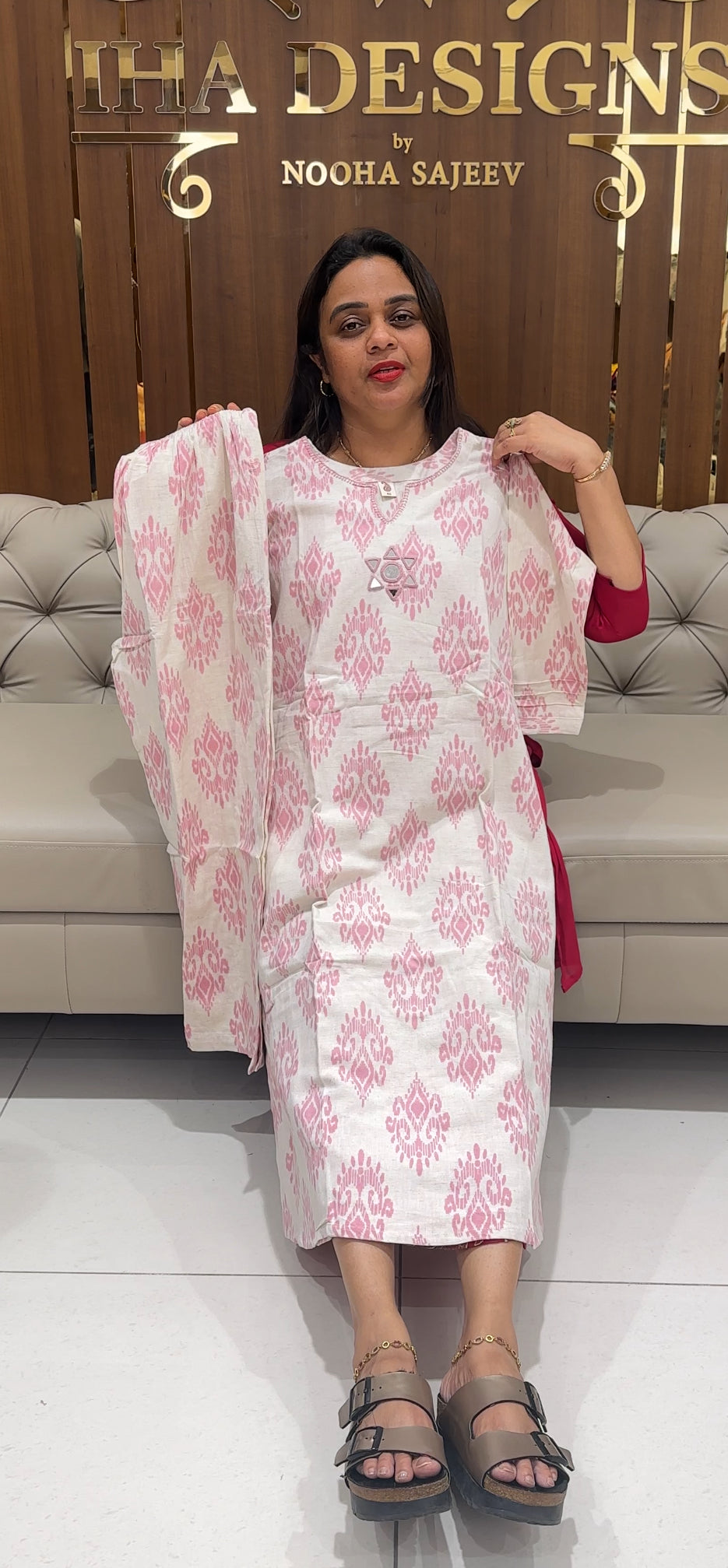 COTTON PRINTED TOP AND BOTTOM - IHA 25426