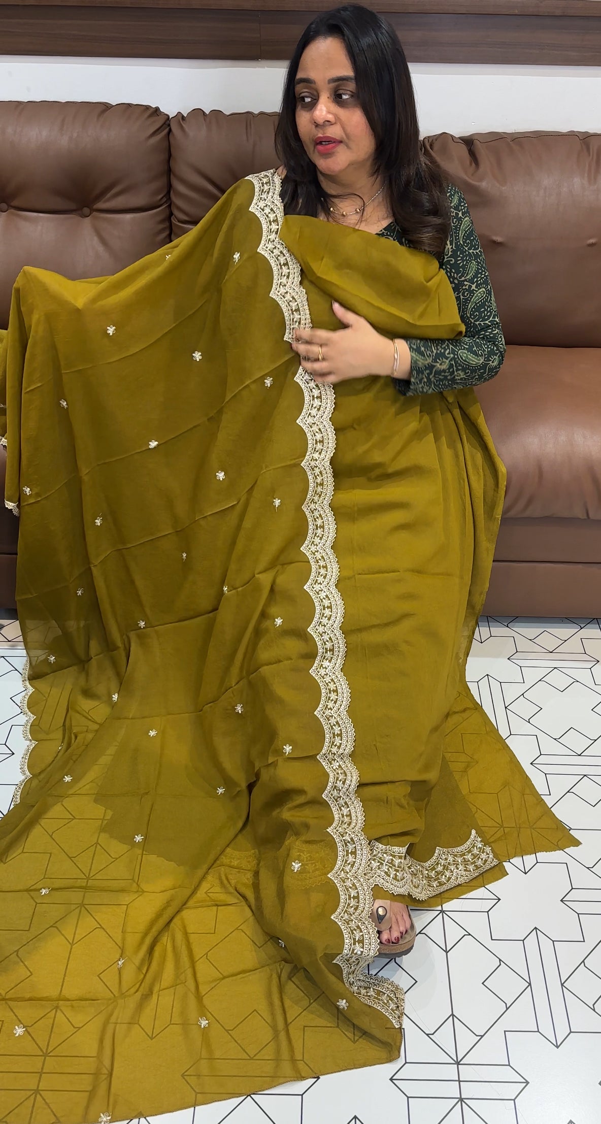 SEMI SILK UNSTITCHED SALWAR SUITS - IHA 27368
