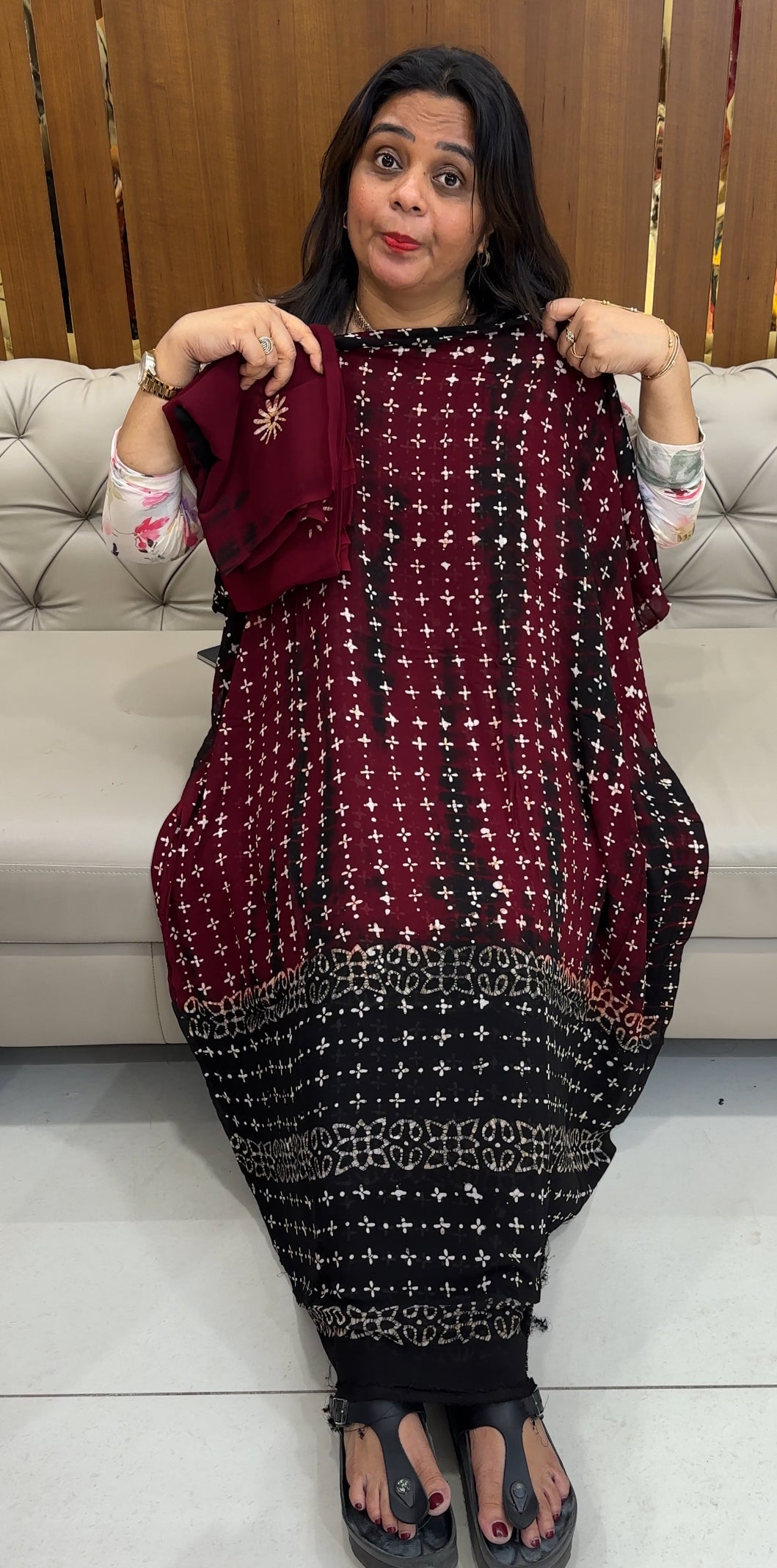 BATIK PRINTED UNSTITCHED SALWAR SUITS - IHA 26108