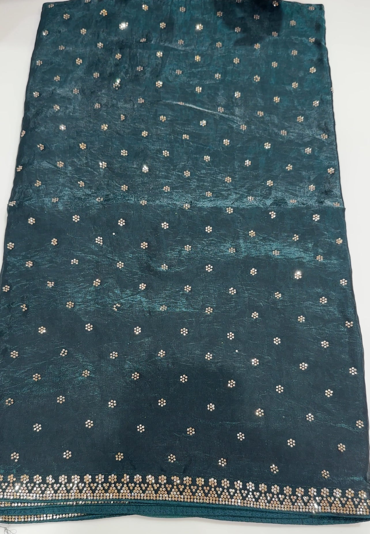 VELVET ORGANZA SAREES - IHA 27120