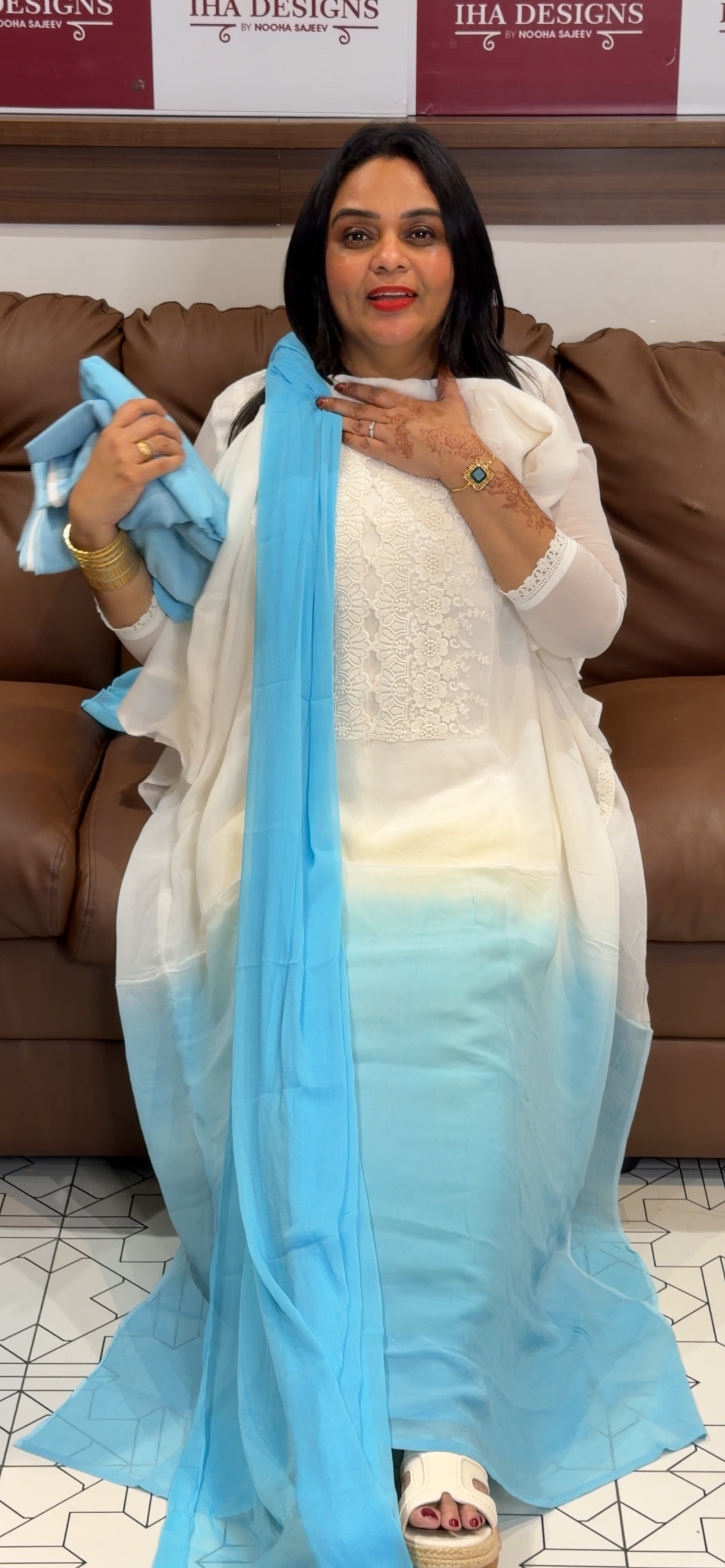 IHA'S IN-HOUSE TOP, BOTTOM AND DUPATTA - IHA 33104