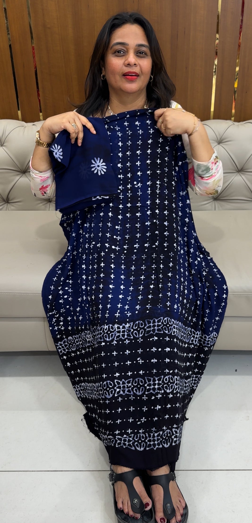 BATIK PRINTED UNSTITCHED SALWAR SUITS - IHA 26108