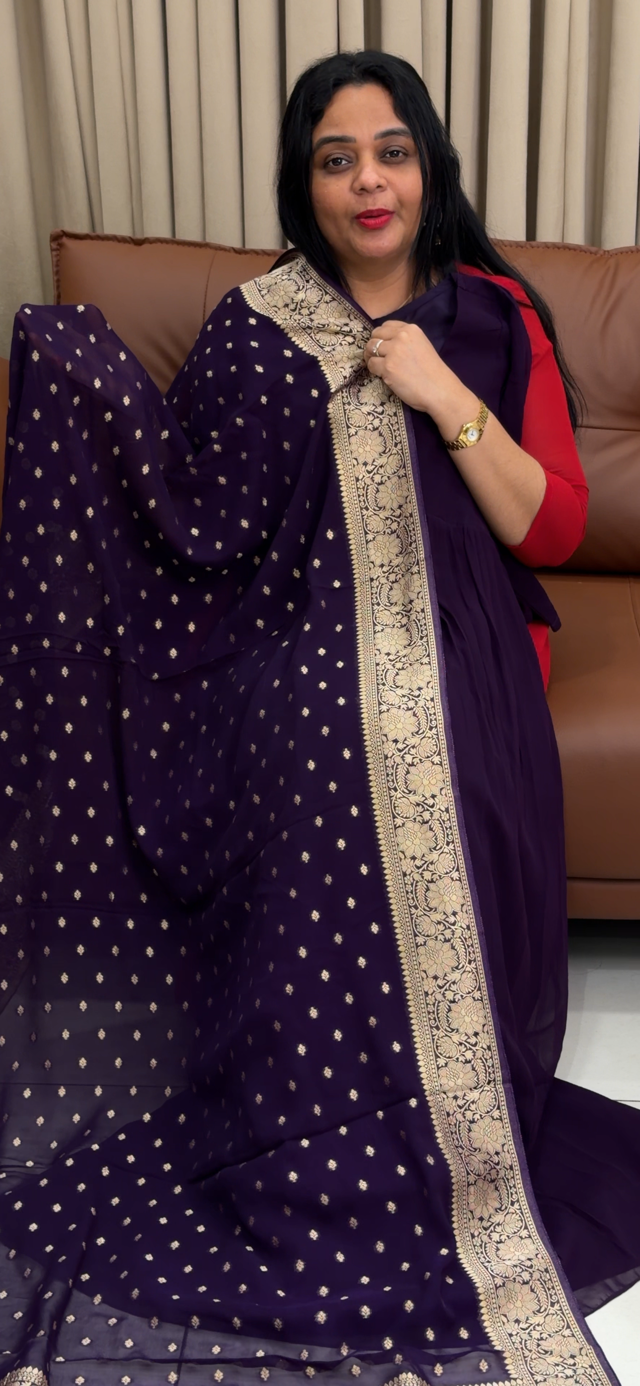 IHA'S IN-HOUSE ALIYA CUT TOP AND DUPATTA - IHA 34517