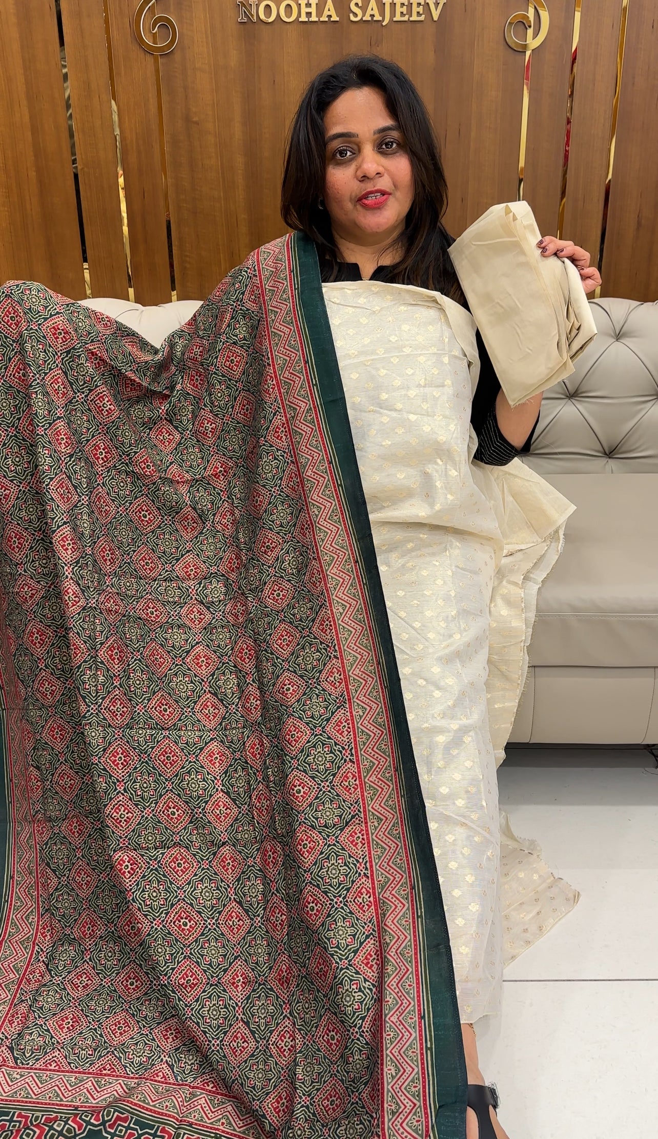 TISSUE BANARASI UNSTITCHED SALWAR SUITS - IHA 25904