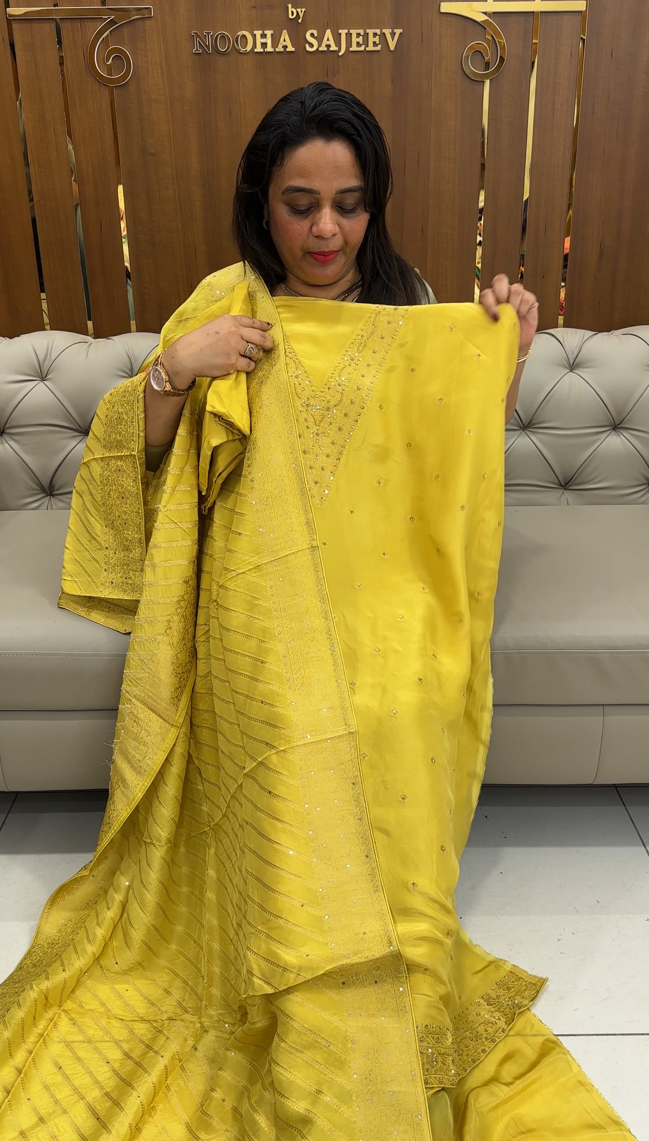 VISCOSE CRAPE UNSTITCHED SALWAR SUITS - IHA 25756