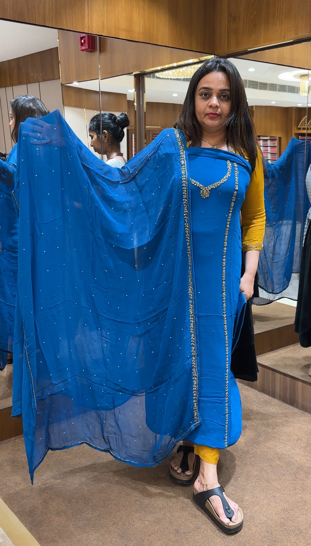 VISCOSE GEORGETTE UNSTITCHED SALWAR SUITS - IHA 21668