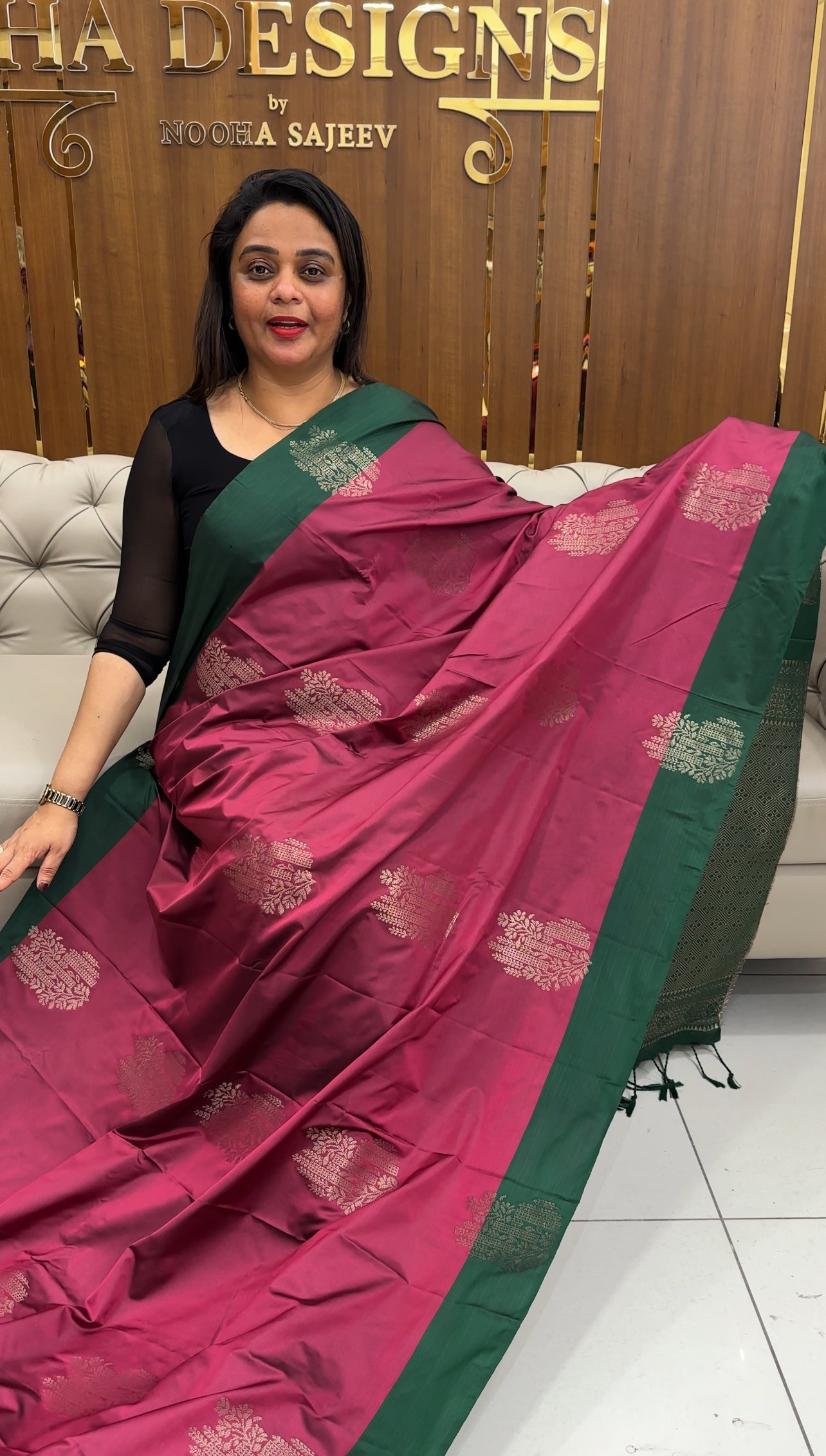 SEMI SILK SAREES - IHA 25865