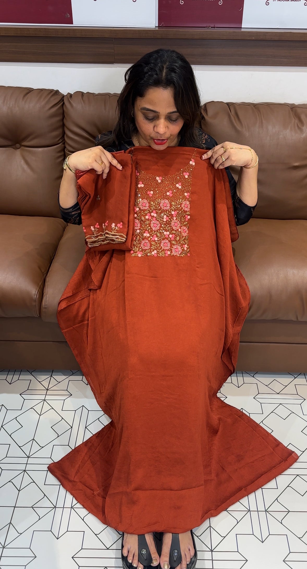 CRUSHED SILK UNSTITCHED SALWAR SUITS - IHA 24672