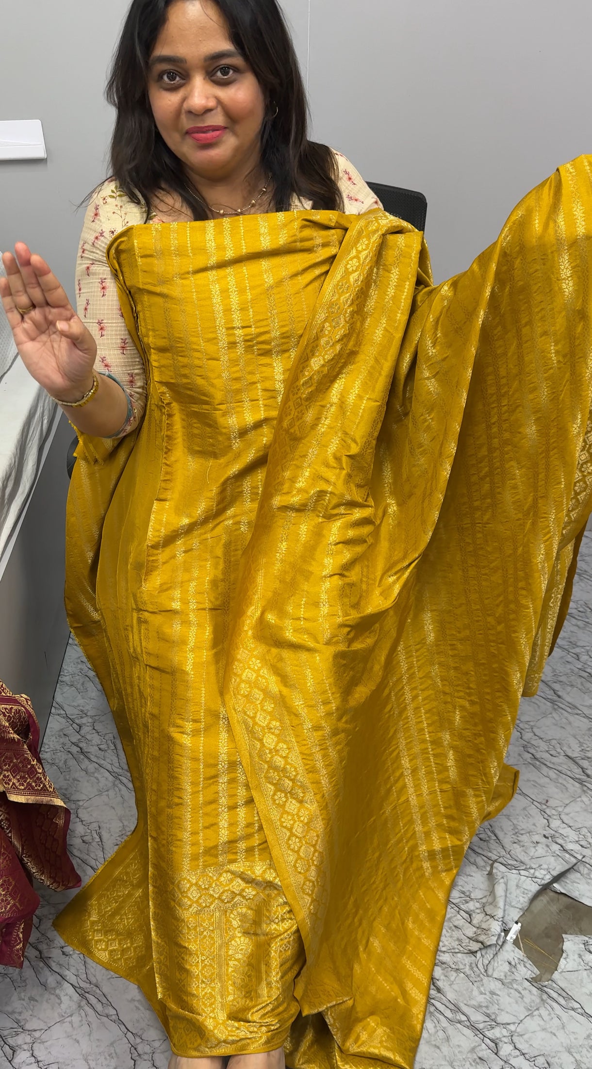 FORWARD SEMI BANARASI UNSTITCHED SALWAR SUITS - IHA 26956
