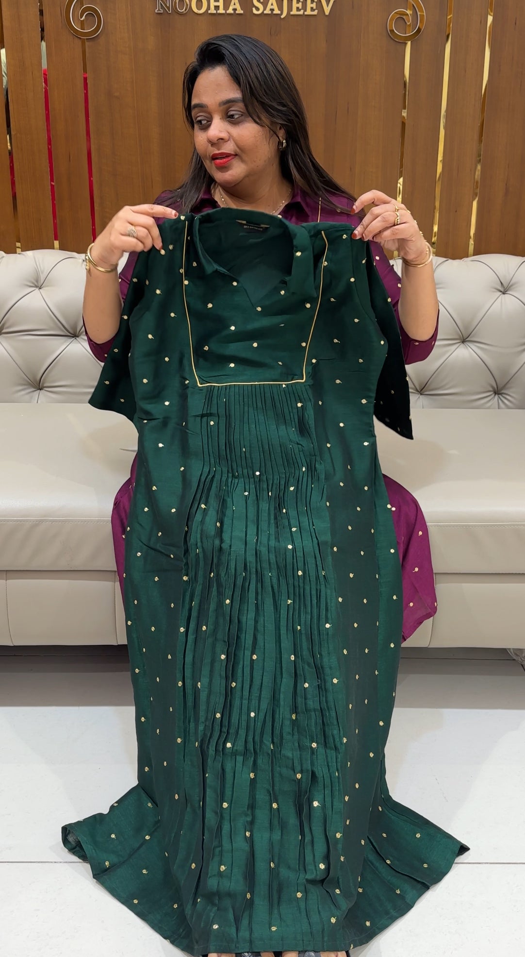 VICHITRA SILK ALINE TOPS - IHA 24589