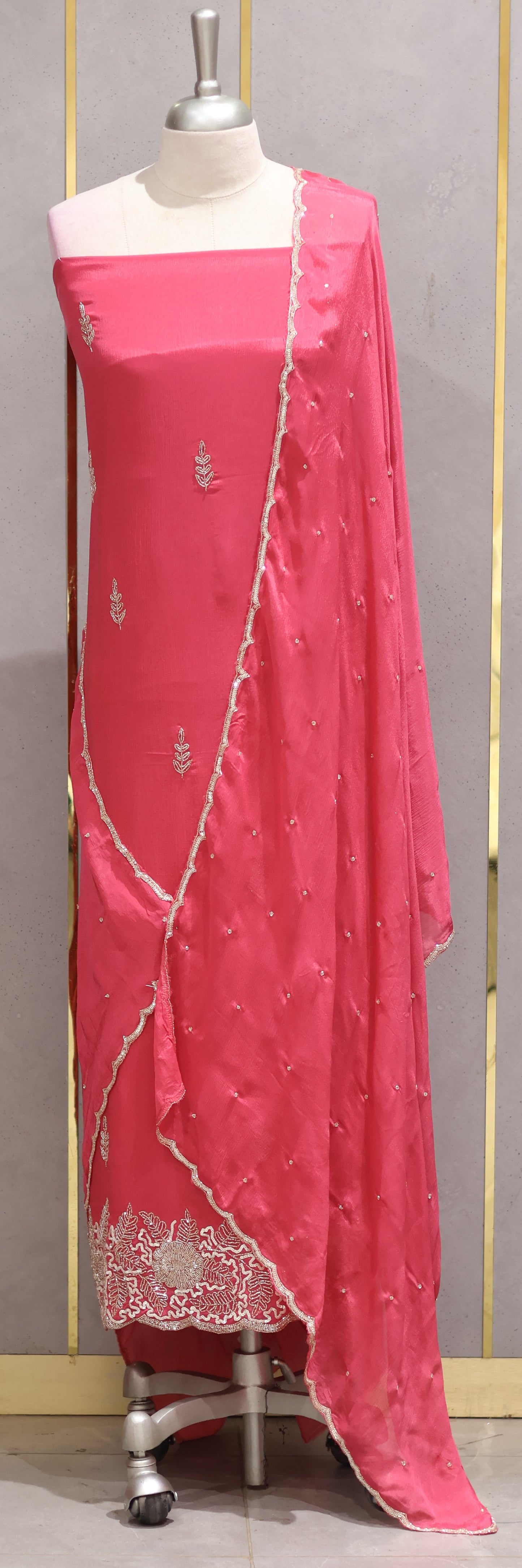 PARTY WEAR UNSTICHED SALWAR SUITS - IHA 26787