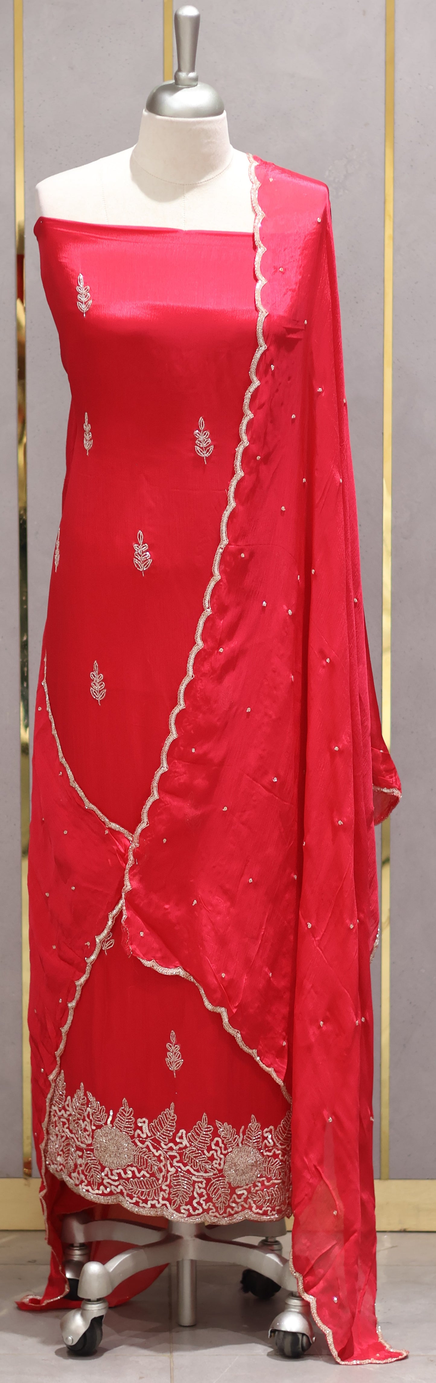 PARTY WEAR UNSTICHED SALWAR SUITS - IHA 26787