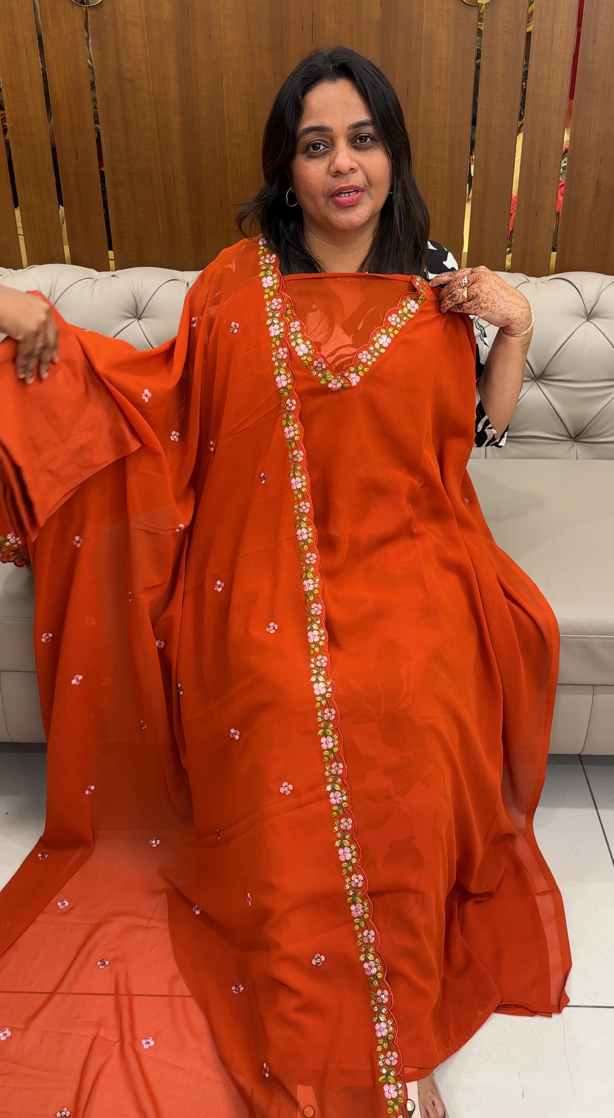 FAUX GEORGETTE UNSTITCHED SALWAR SUITS - IHA 27387