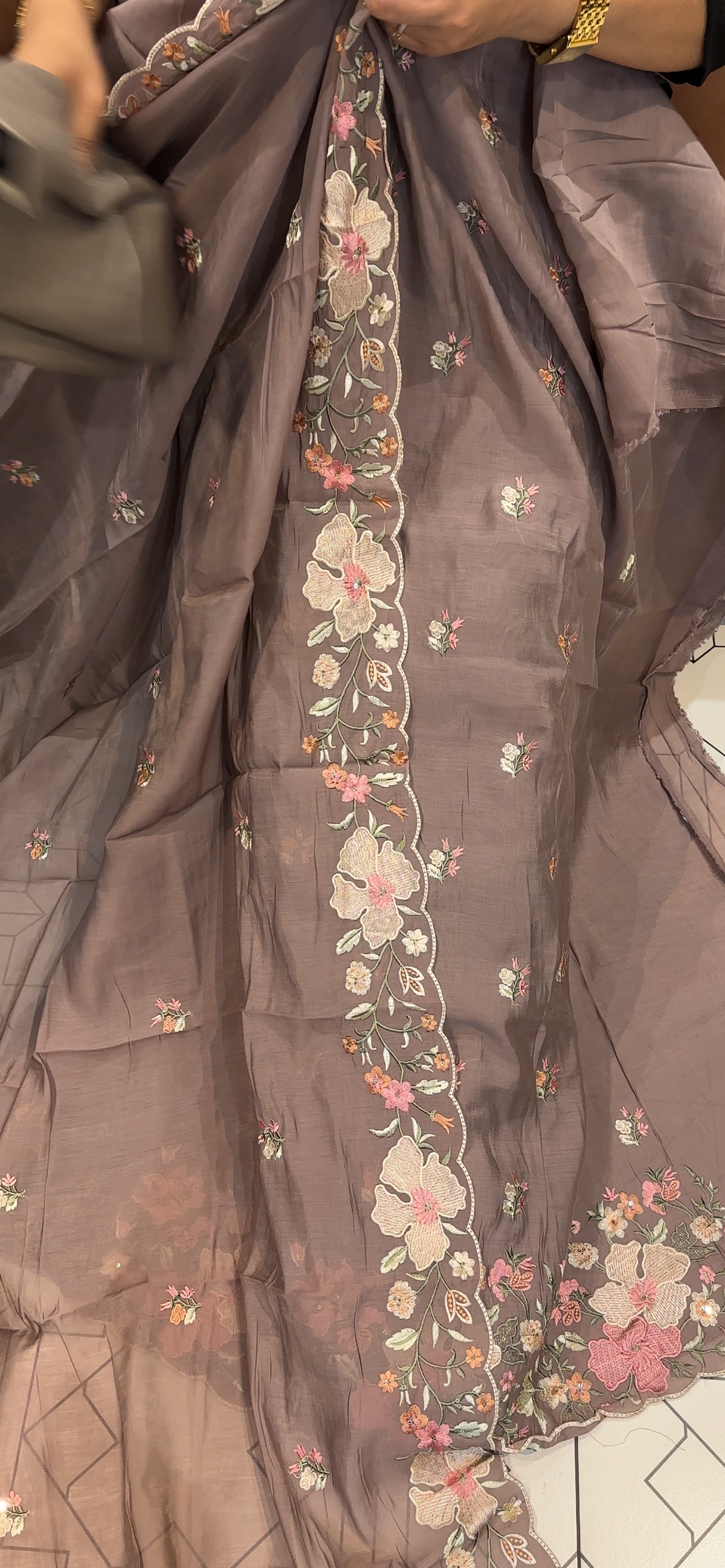 MUL CRUSHED UNSTITCHED SALWAR SUITS - IHA 35595