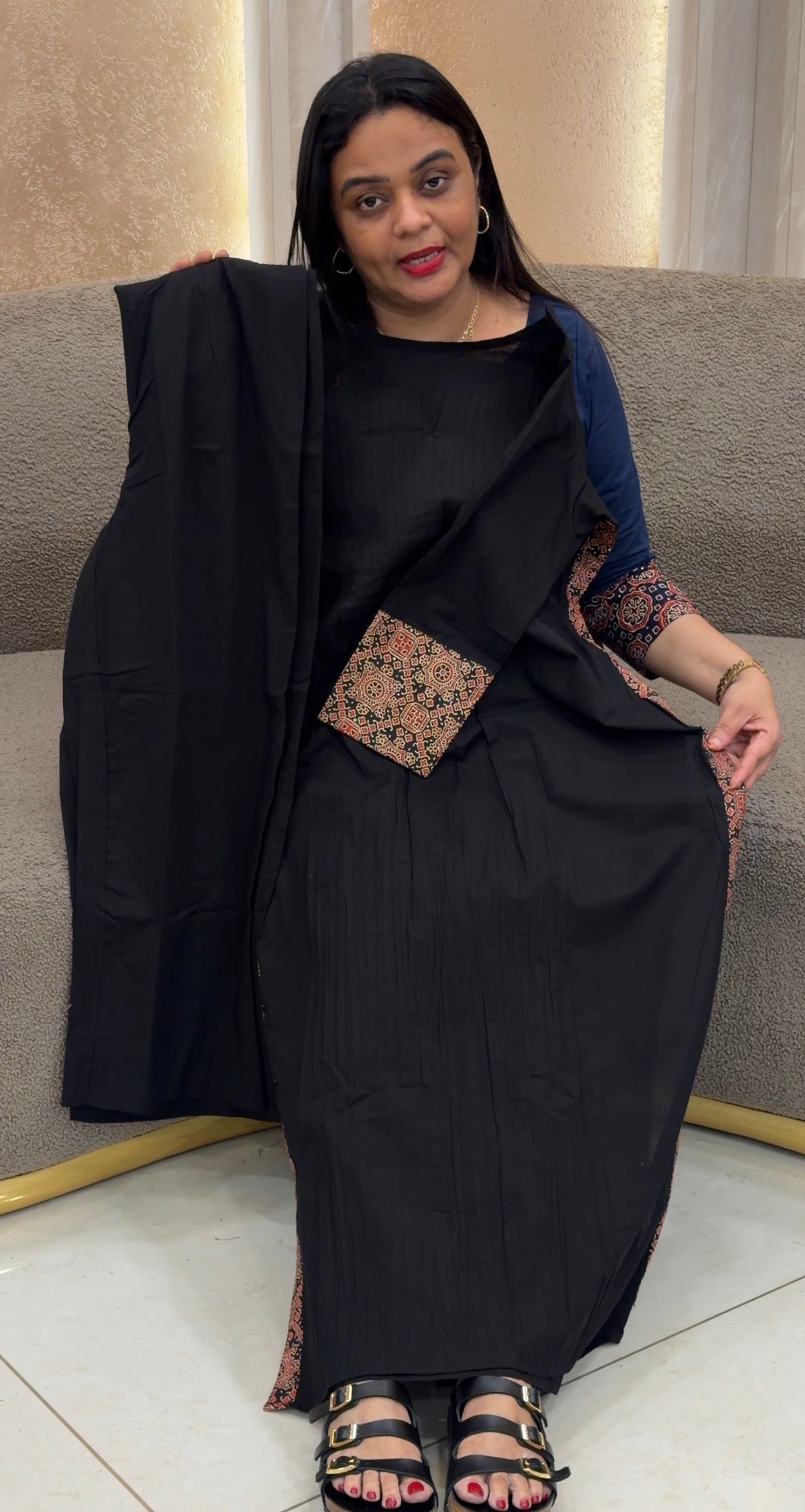 IHA'S IN-HOUSE COTTON CO-ORDS SETS - IHA 34362