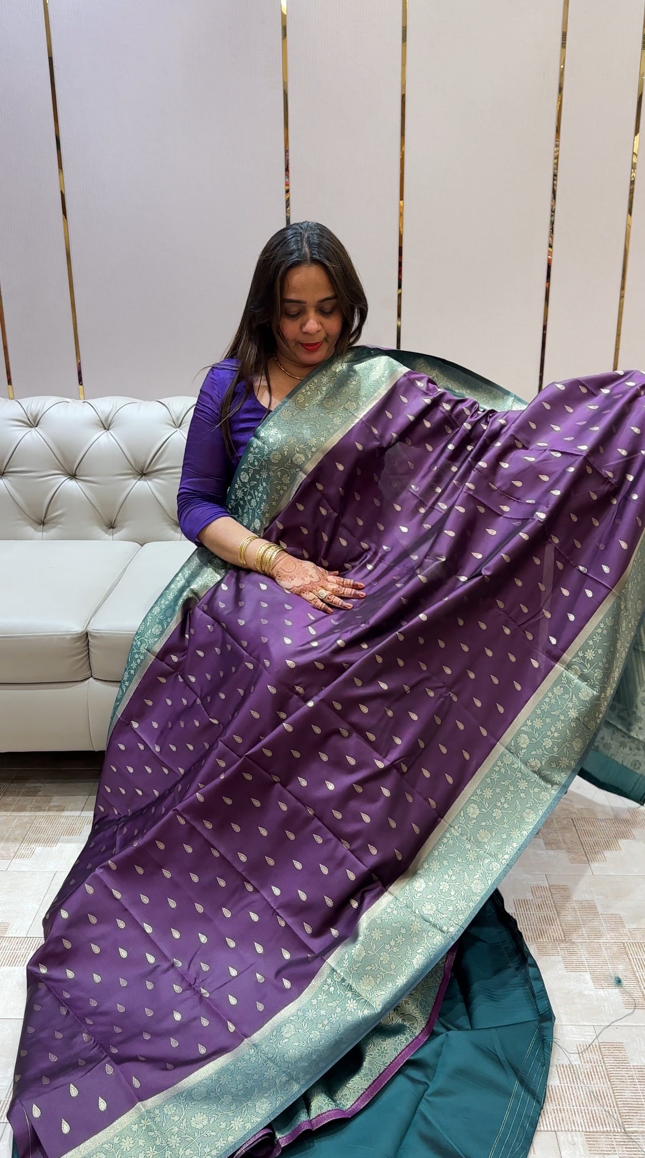 BUDGET BUY SEMI SILK SAREES - IHA 21908