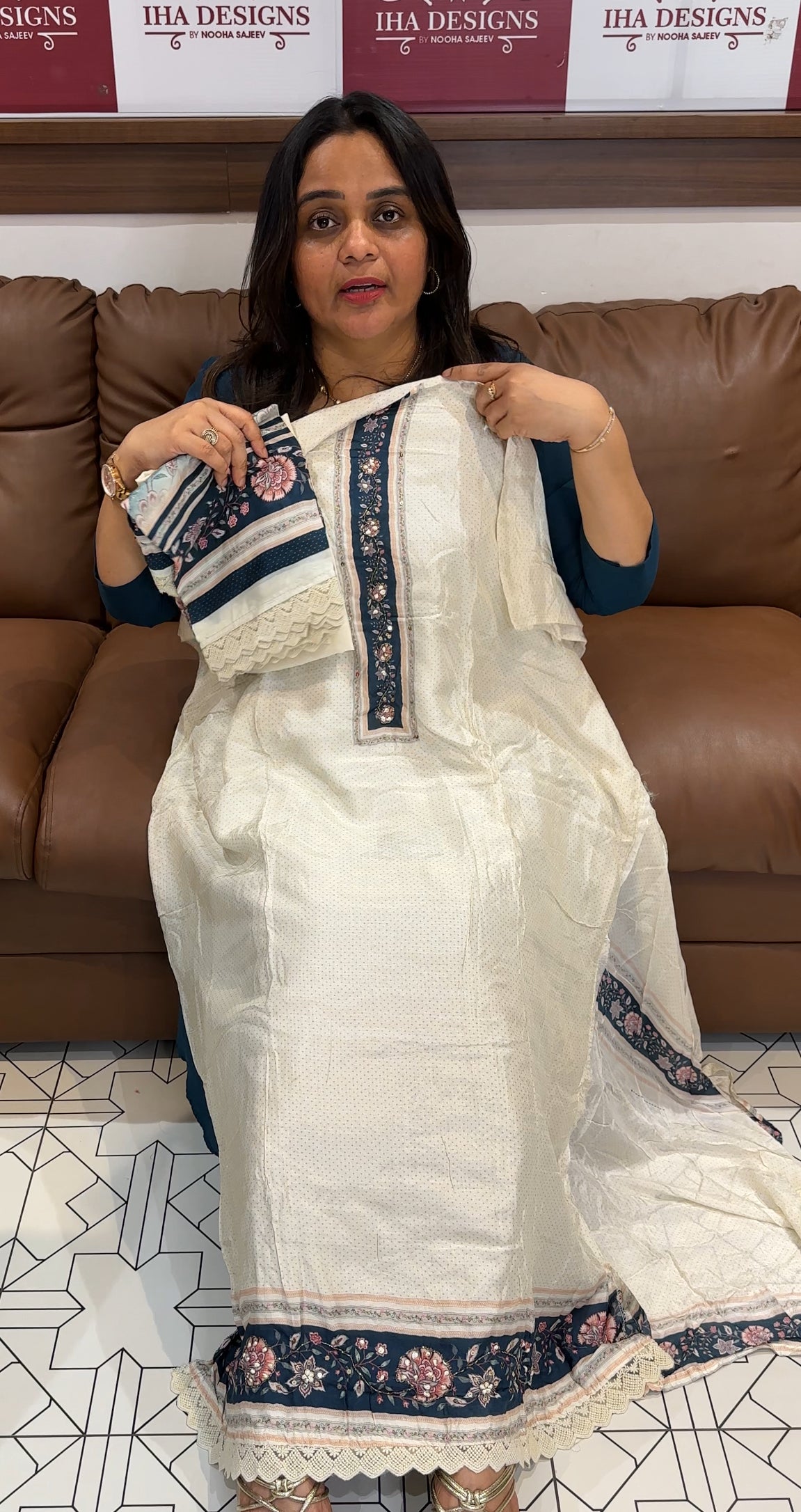 MUSLIN SILK UNSTITCHED SALWAR SUITS - IHA 27373
