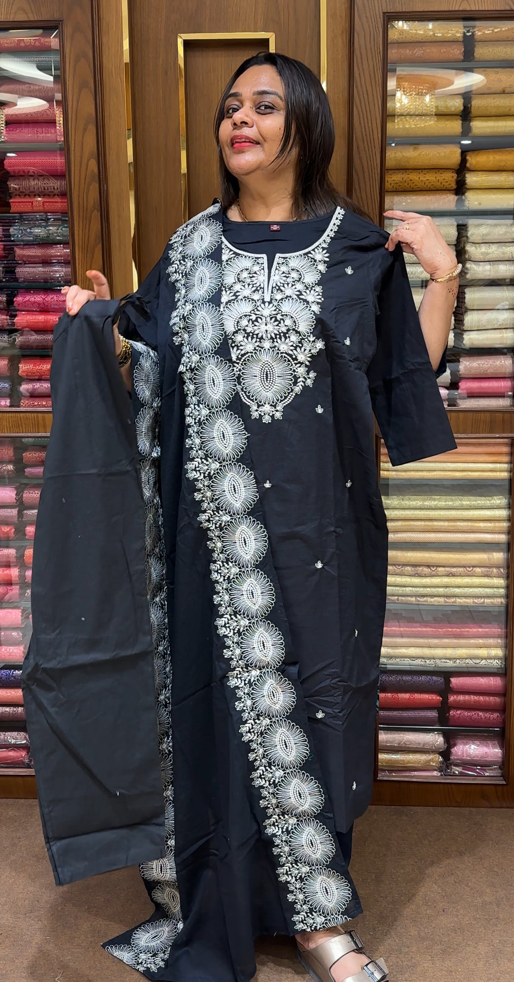 COTTON TOP, BOTTOM AND DUPATTA - IHA 22165