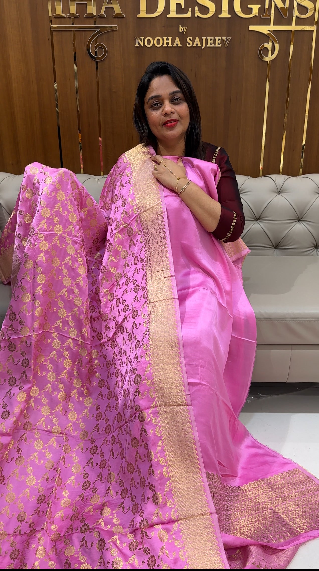 BANARASI UNSTITCHED SALWAR SUITS- IHA 24614