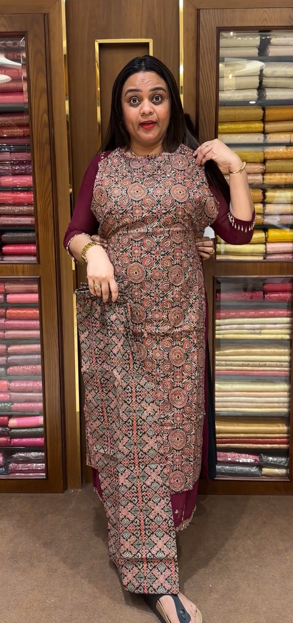 AJRAKH COTTON CO-ORDS SETS - IHA 21748