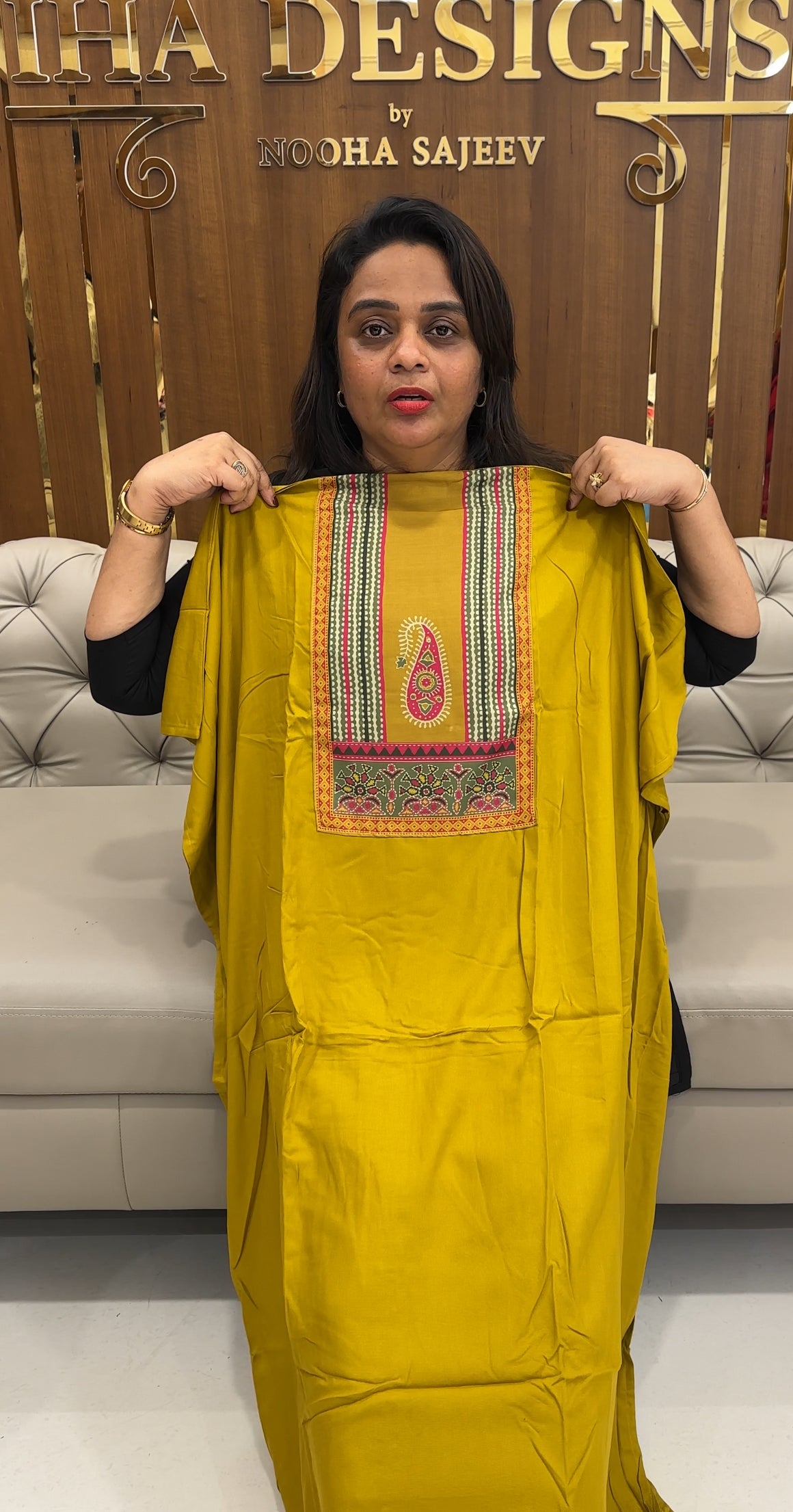 IHA'S IN-HOUSE RAYON SLITTED TOPS - IHA 25546