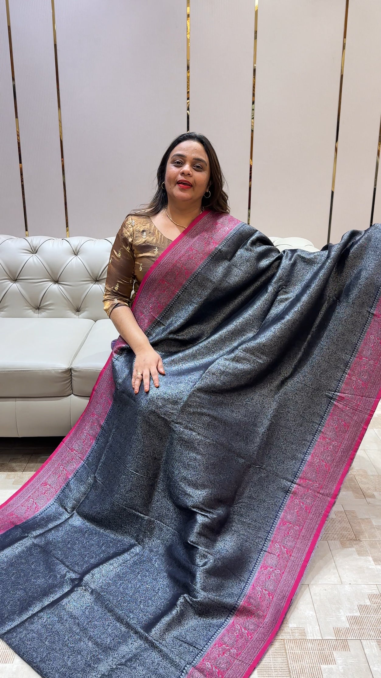 SEMI KATAN SAREES - IHA 22702