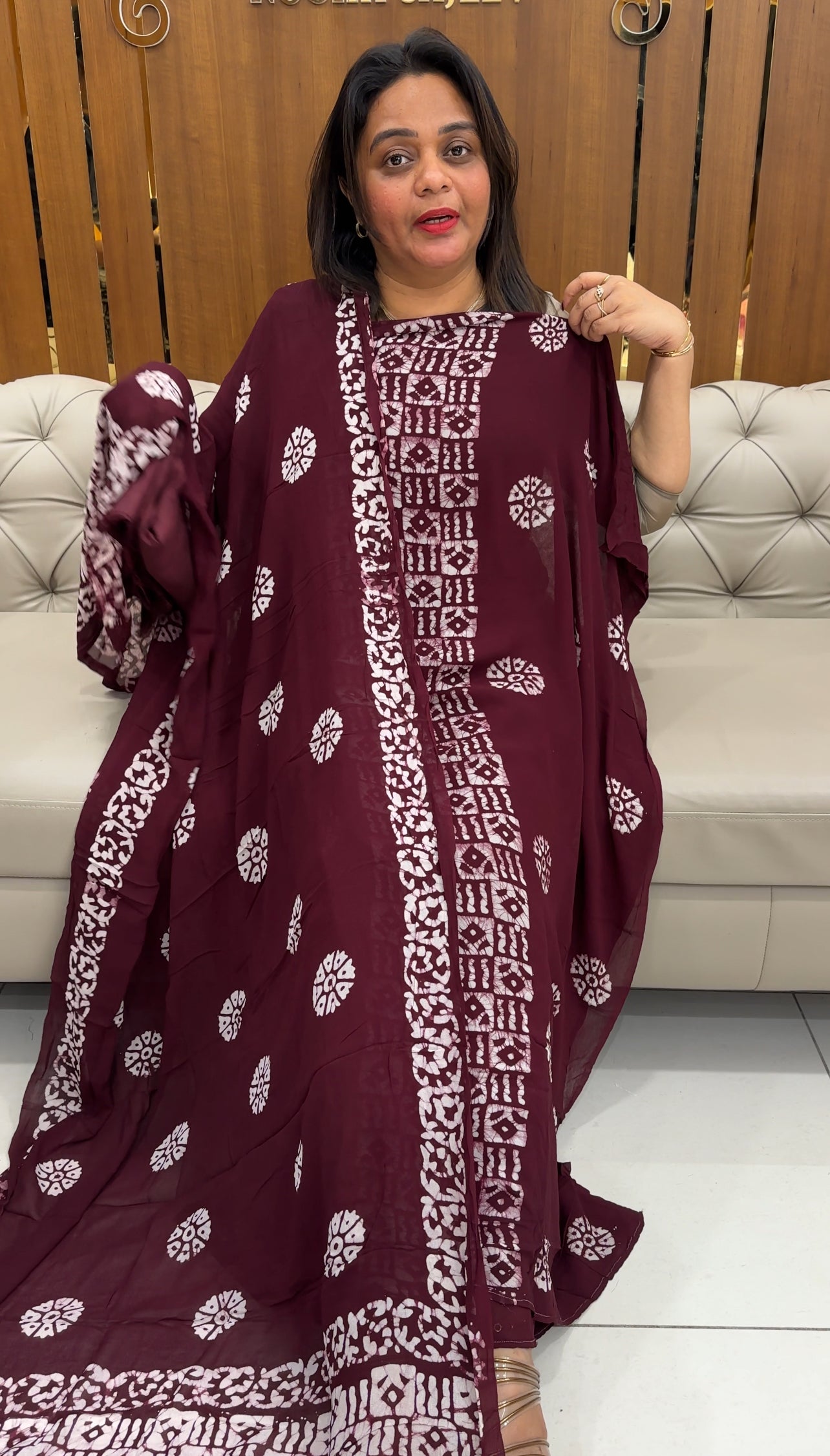 VISCOSE GEEORGETTE UNSTITCHED SALWAR SUITS - IHA 25805