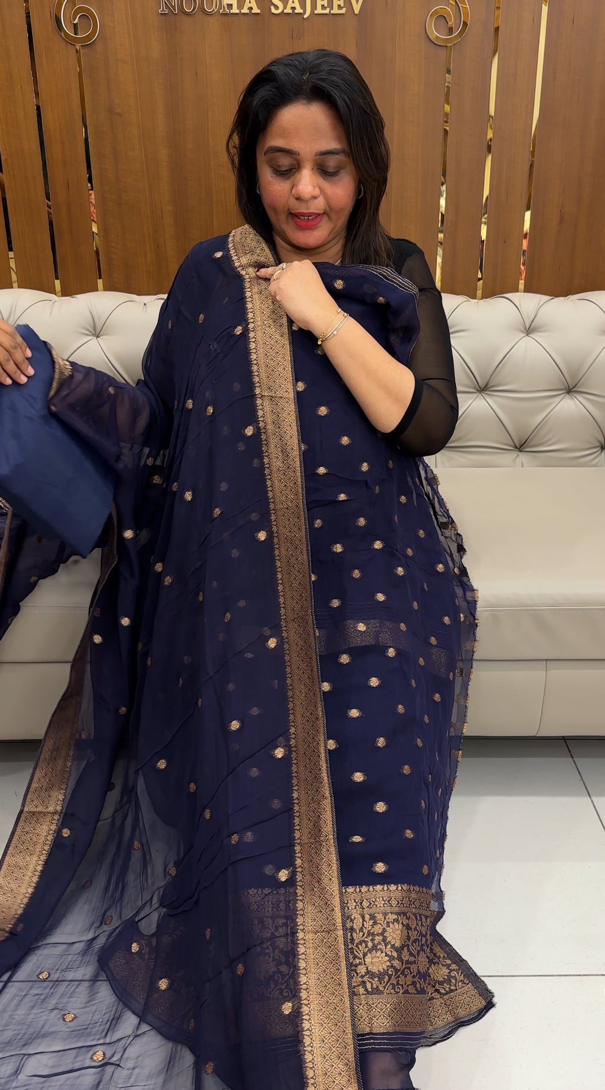 VISCOSE GEORGETTE UNSTITCHED SALWAR SUITS - IHA 26277