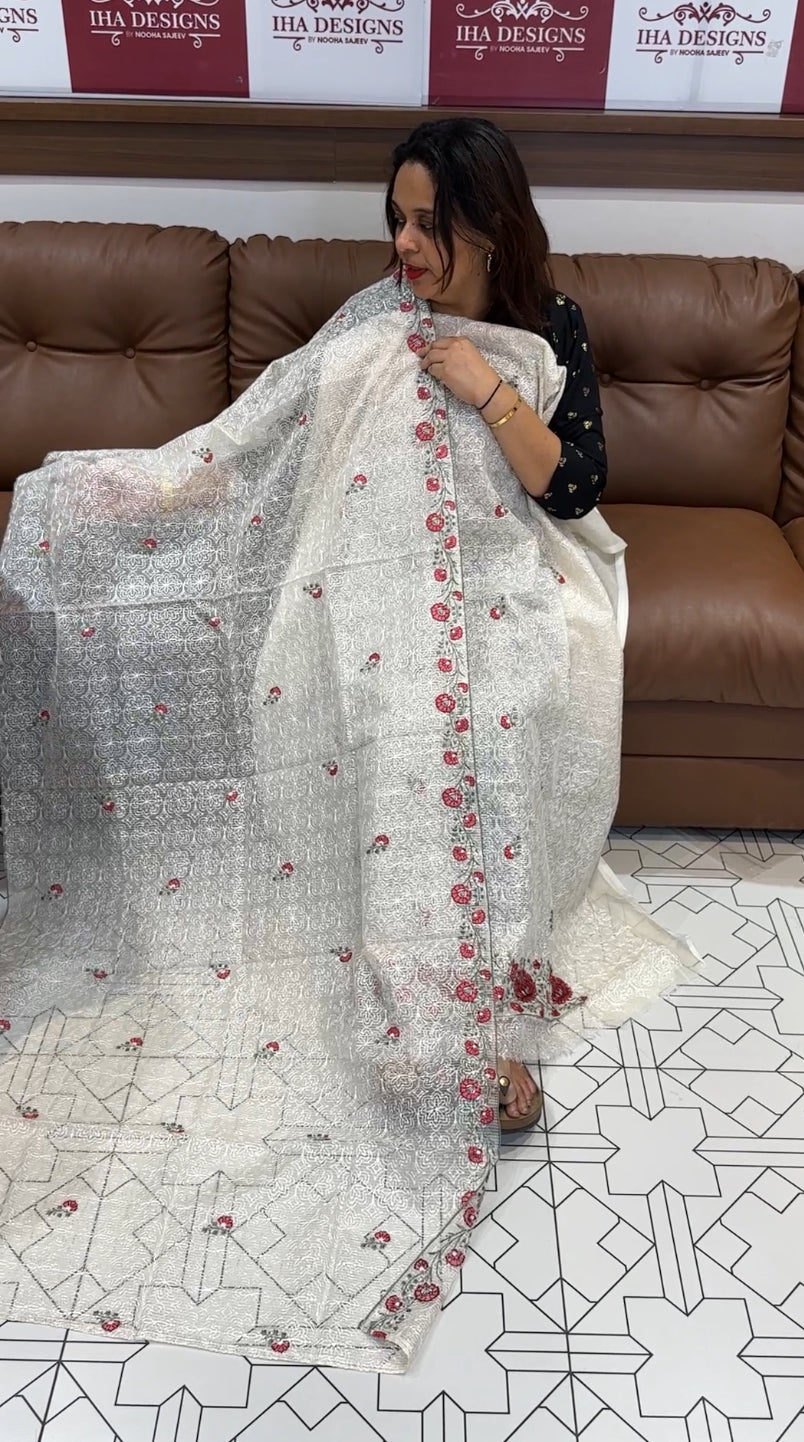 NET KOTA UNSTITCHED SALWAR SUITS - IHA 22236