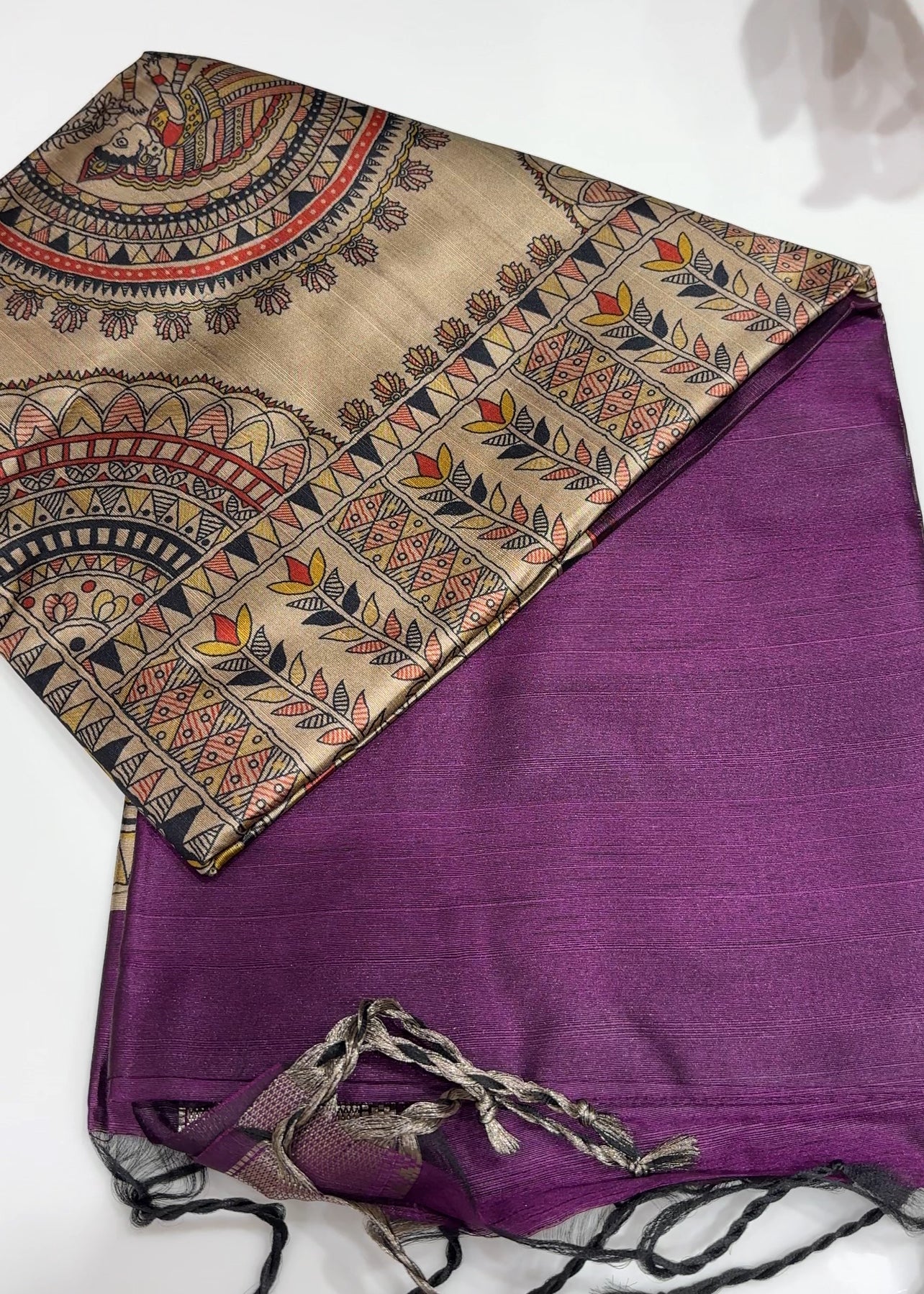 SEMI TUSSUR SAREES - IHA 27356