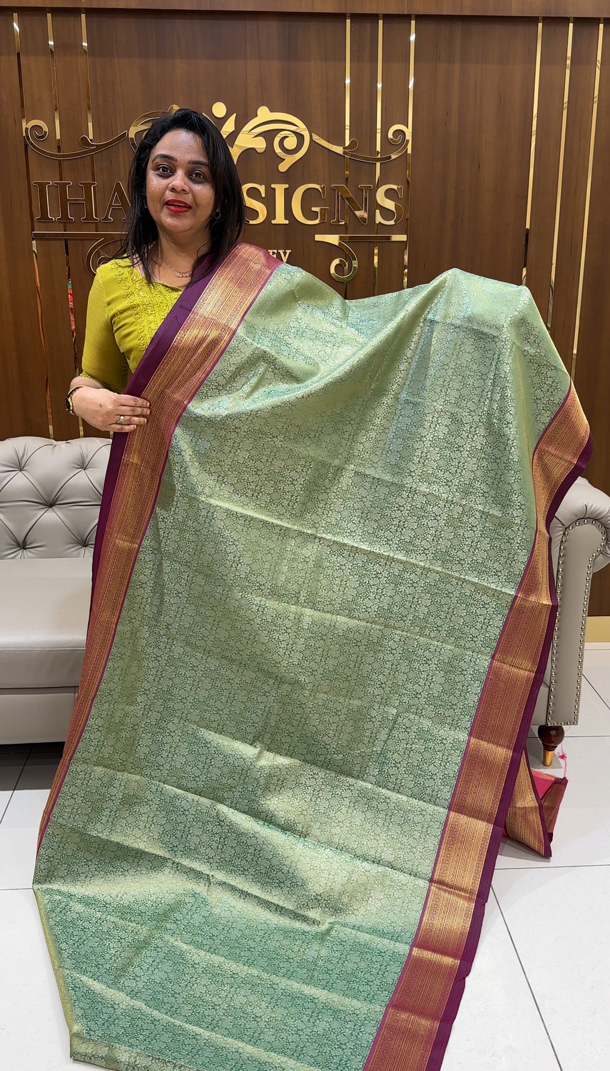 SEMI TISSUE SAREES - IHA 25021