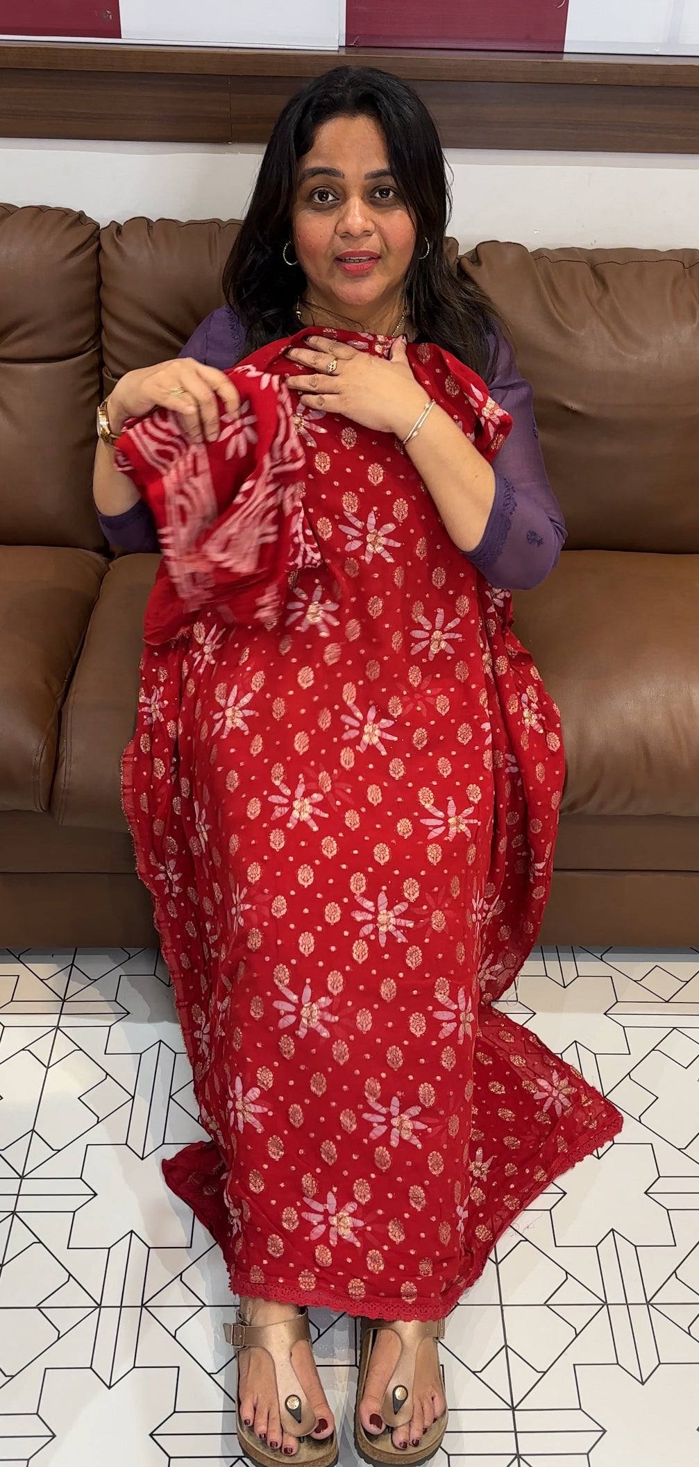 VISCOSE GEORGETTE UNSTITCHED SALWAR SUITS - IHA 27288