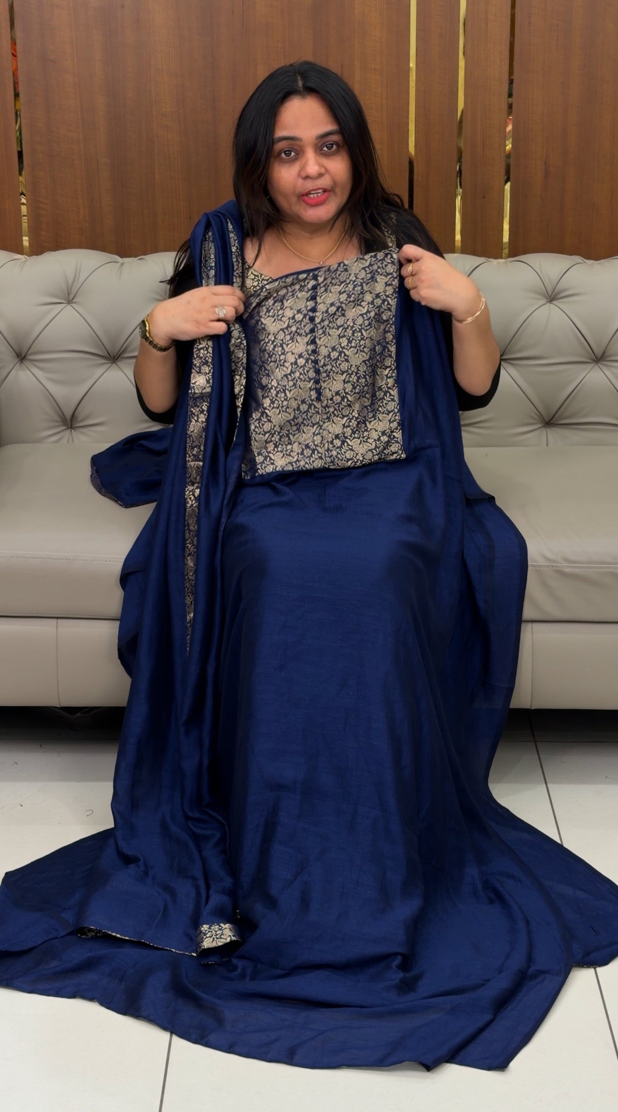 IHA'S IN-HOUSESEMI RAW SILK UNSTITCHED SALWAR SUITS - IHA 29022