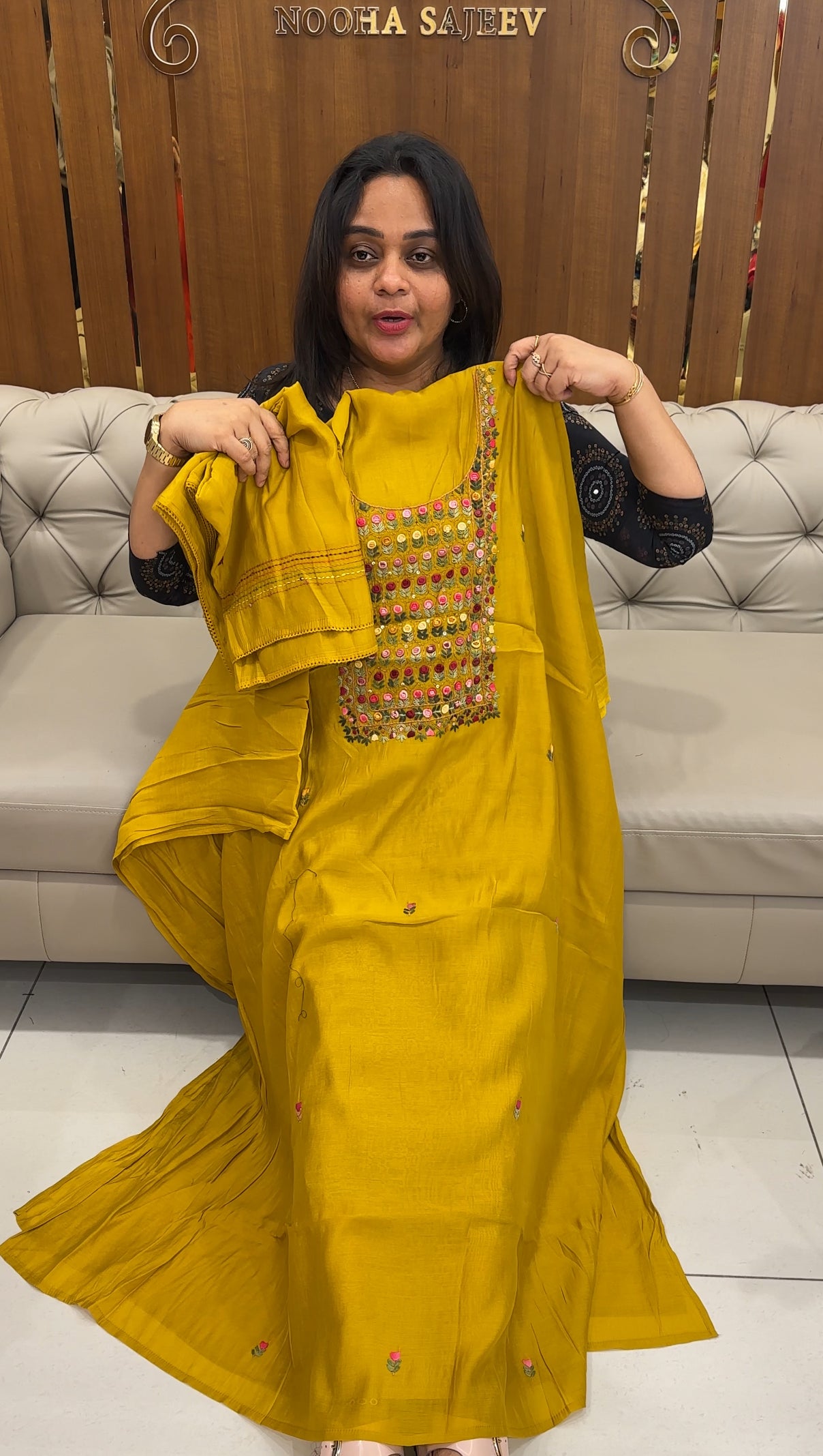 MODAL CHANDERI UNSTITCHED SALWAR SUITS - IHA 26950