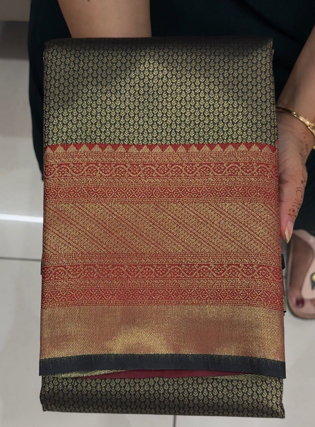 SEMI BROCADE SAREES - IHA 27430