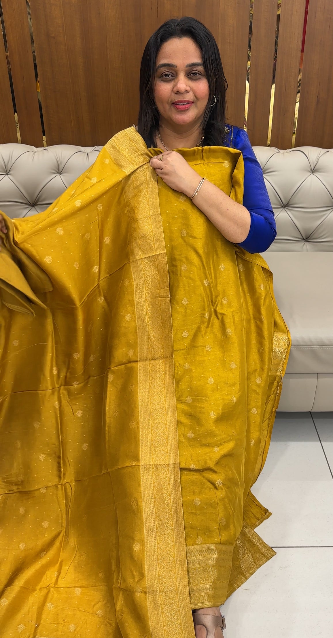 DOLA BANARASI UNSTITCHED SALWAR SUITS - IHA 27104