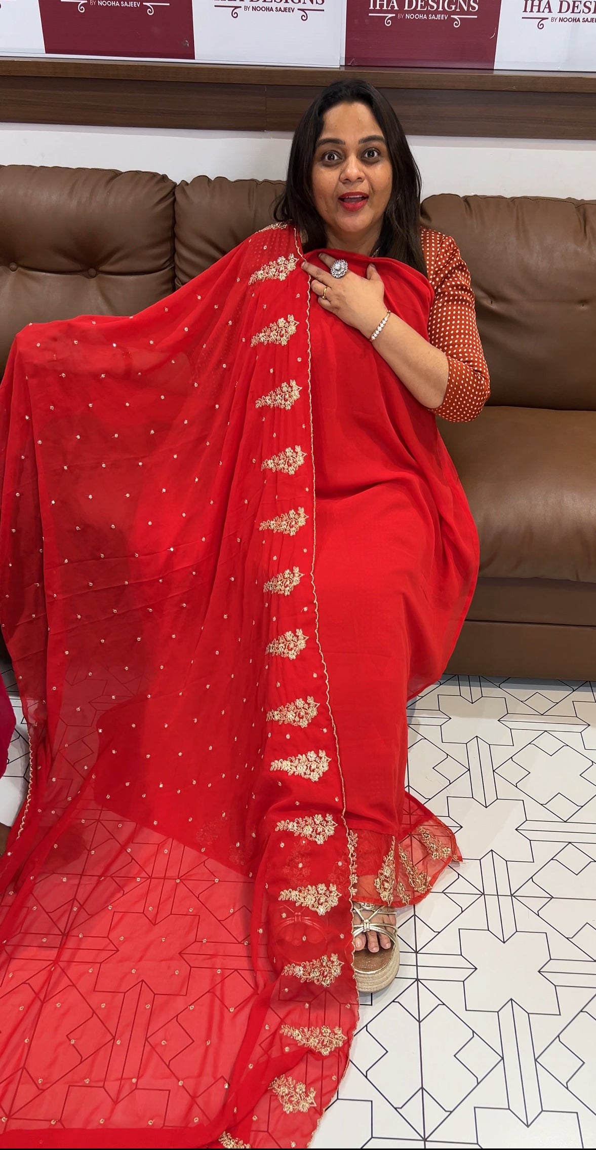 PARTY WEAR UNSTITCHED SALWAR SUITS - IHA 24519