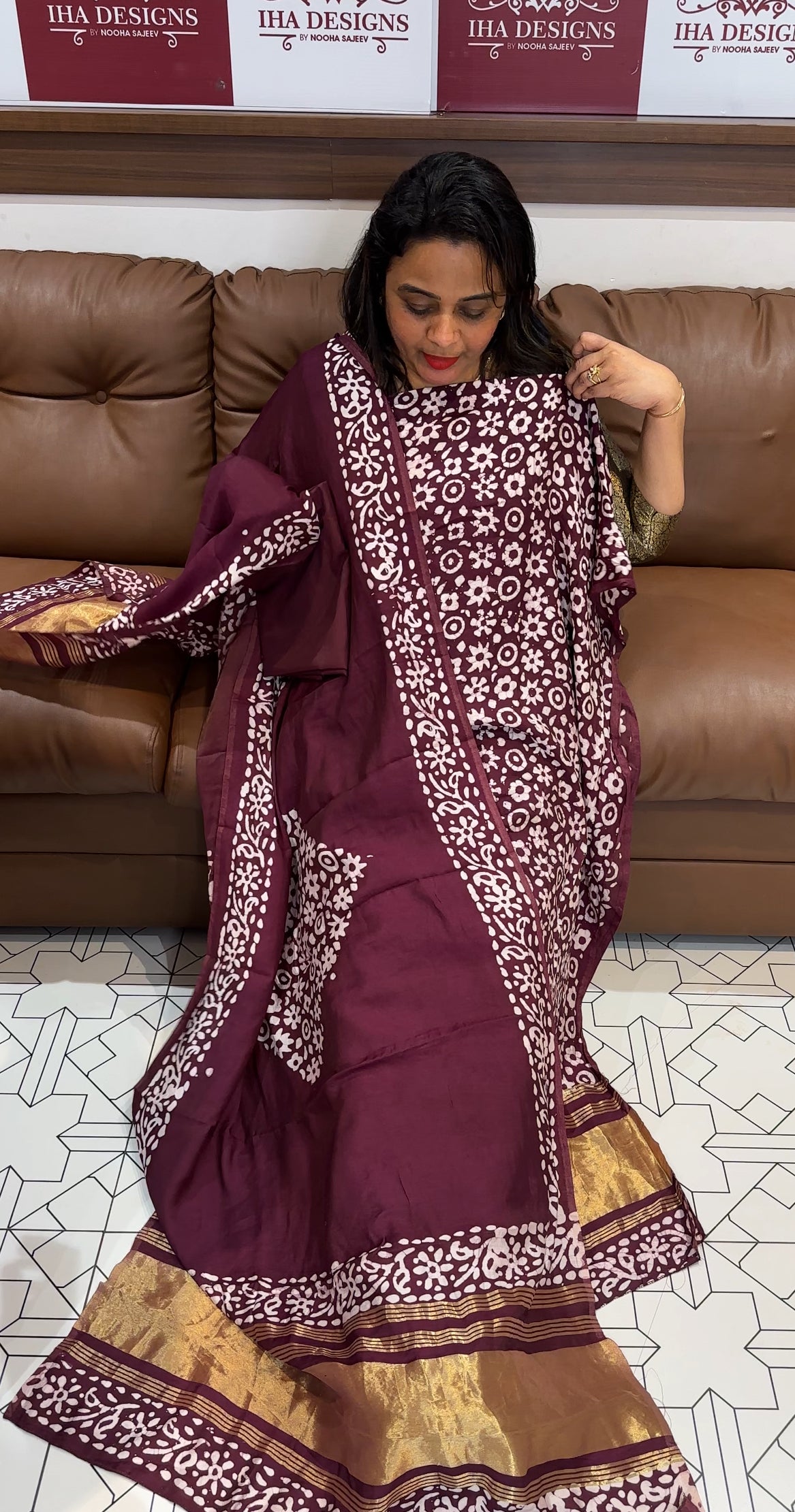 BATIK PRINTED UNSTITCHED SALWAR SUITS - IHA 25661