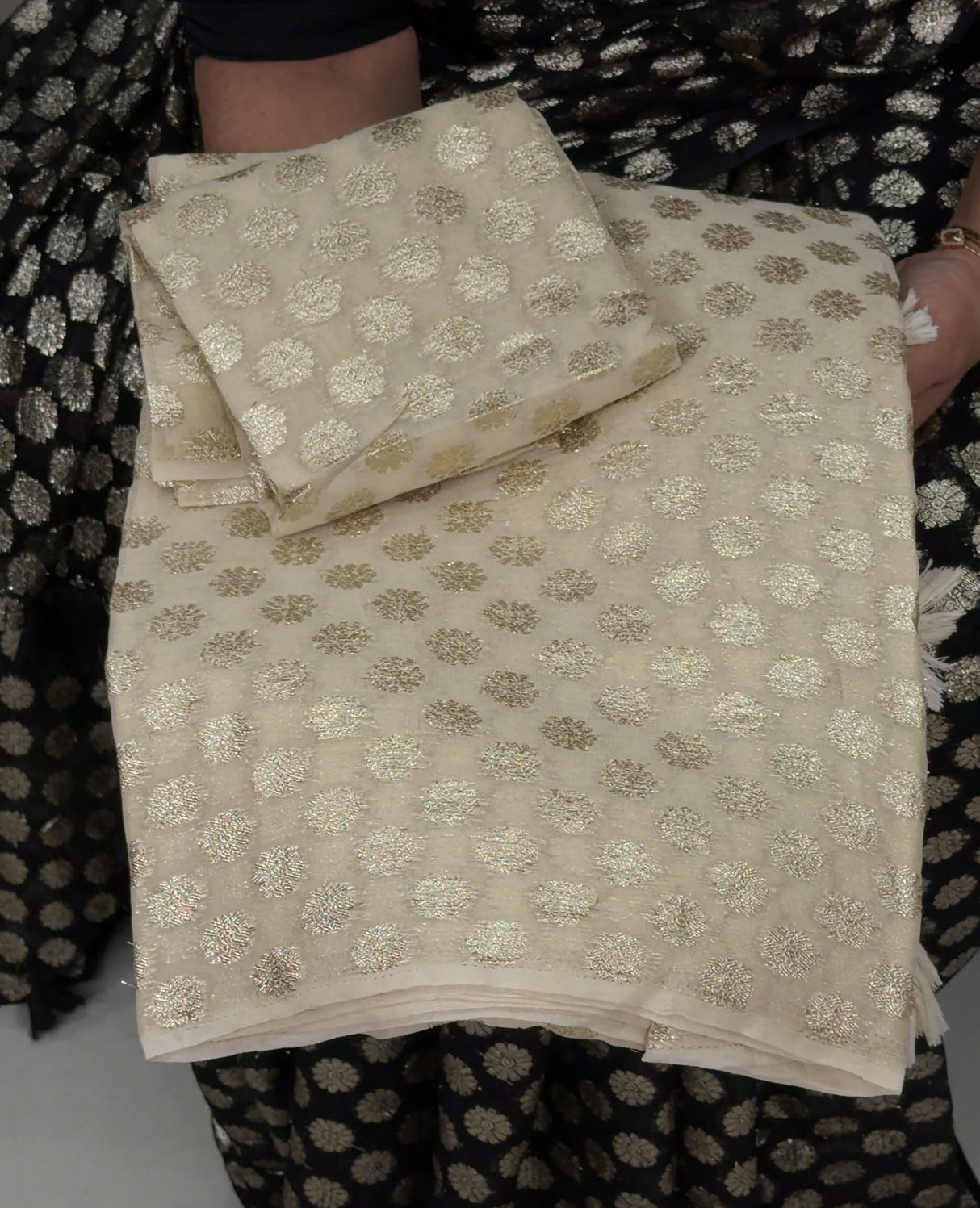 GEORGETTE BANARASI SAREES - IHA 28948