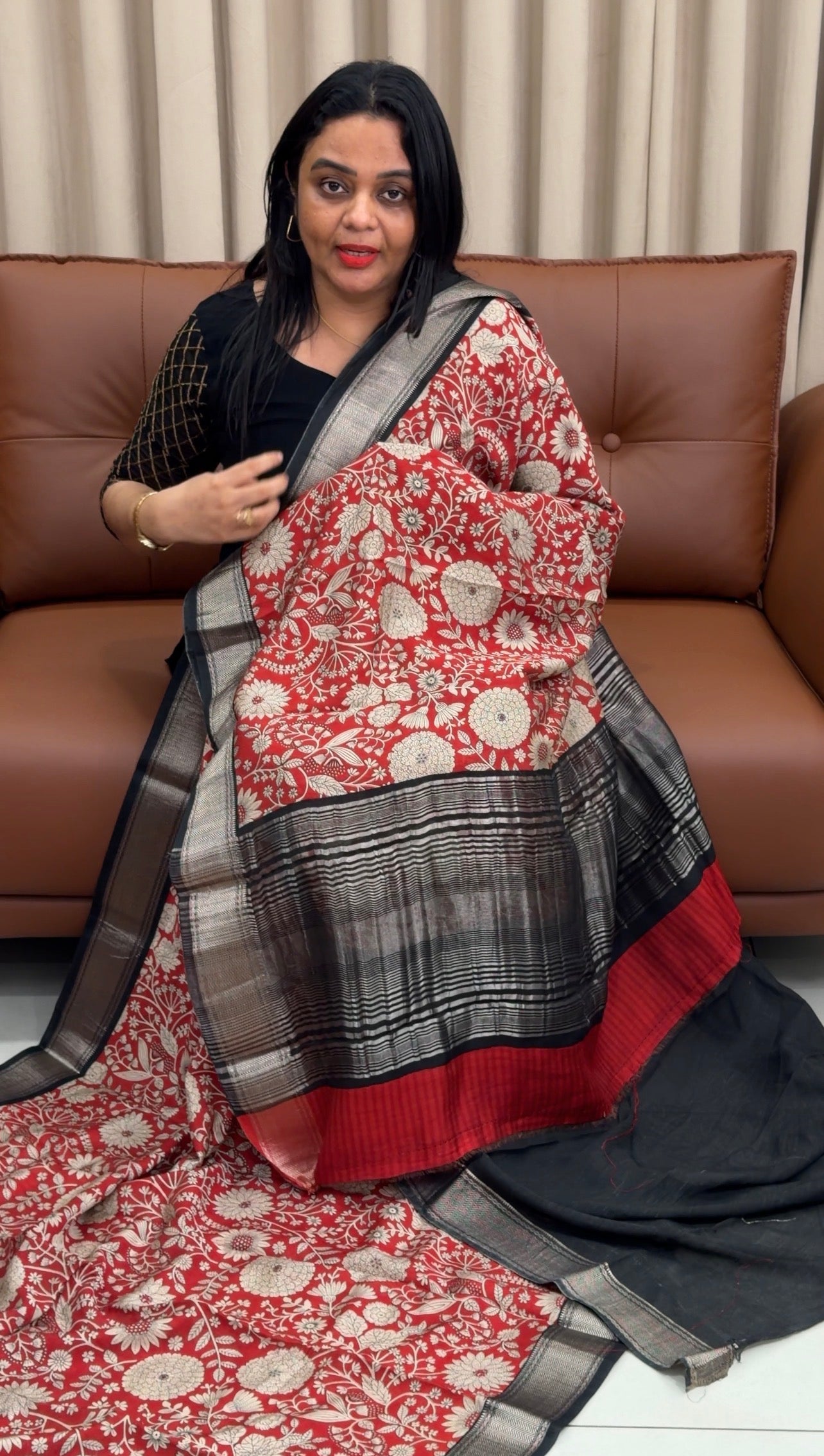 PRINTED BANARASI SAREES - IHA 33562