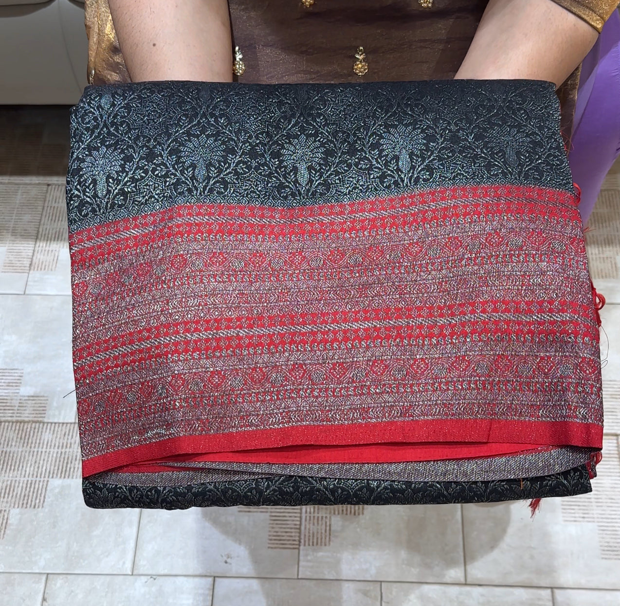 SEMI BANARASI SAREES - IHA 22736