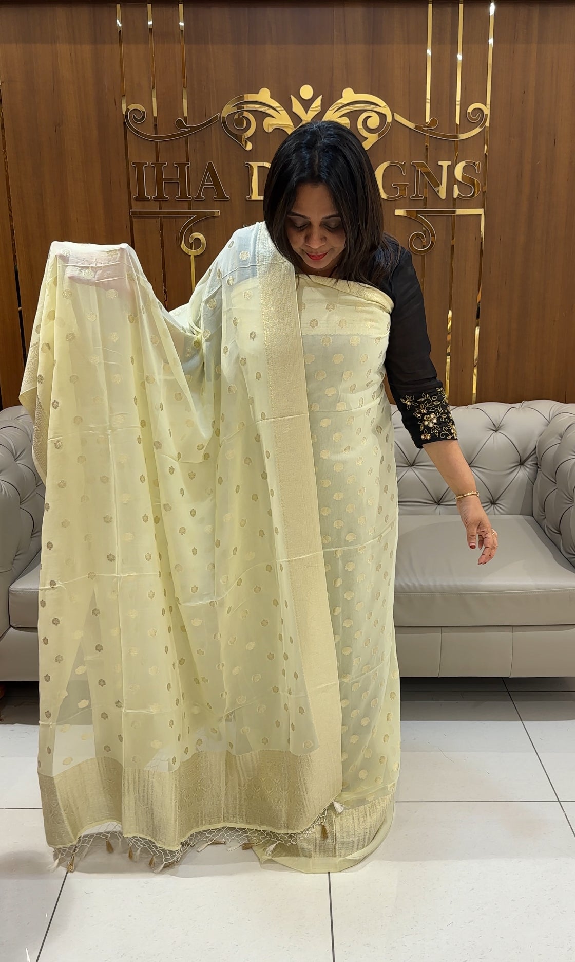 VISCOSE BANARASI UNSTITCHED SALWAR SUITS - IHA 24540