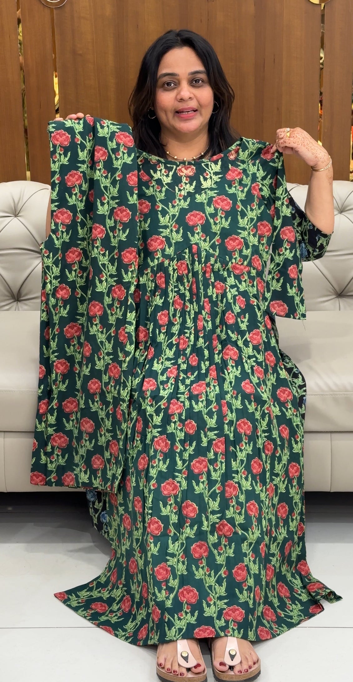 IHA'S IN-HOUSE COTTON PRINTED TOP AND BOTTOM - IHA 27418