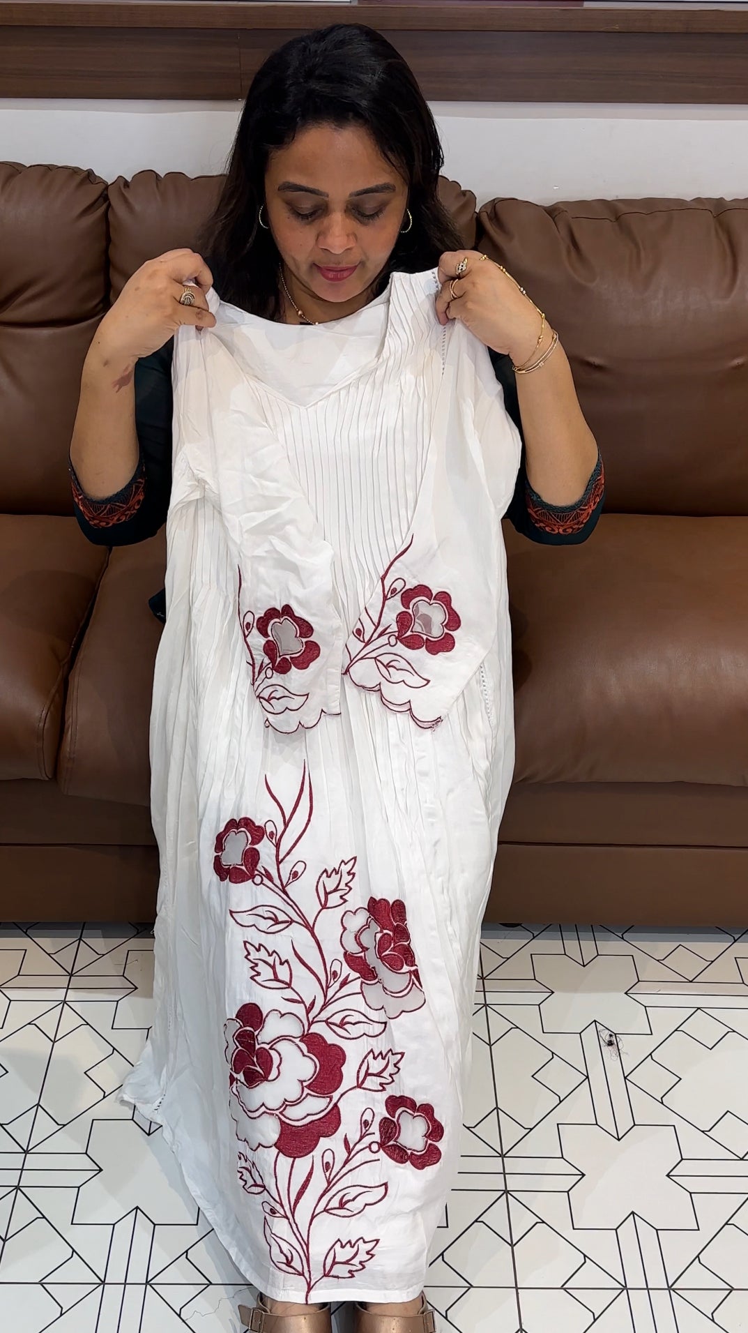 MUSLIN SILK TOP AND BOTTOM - IHA 26267