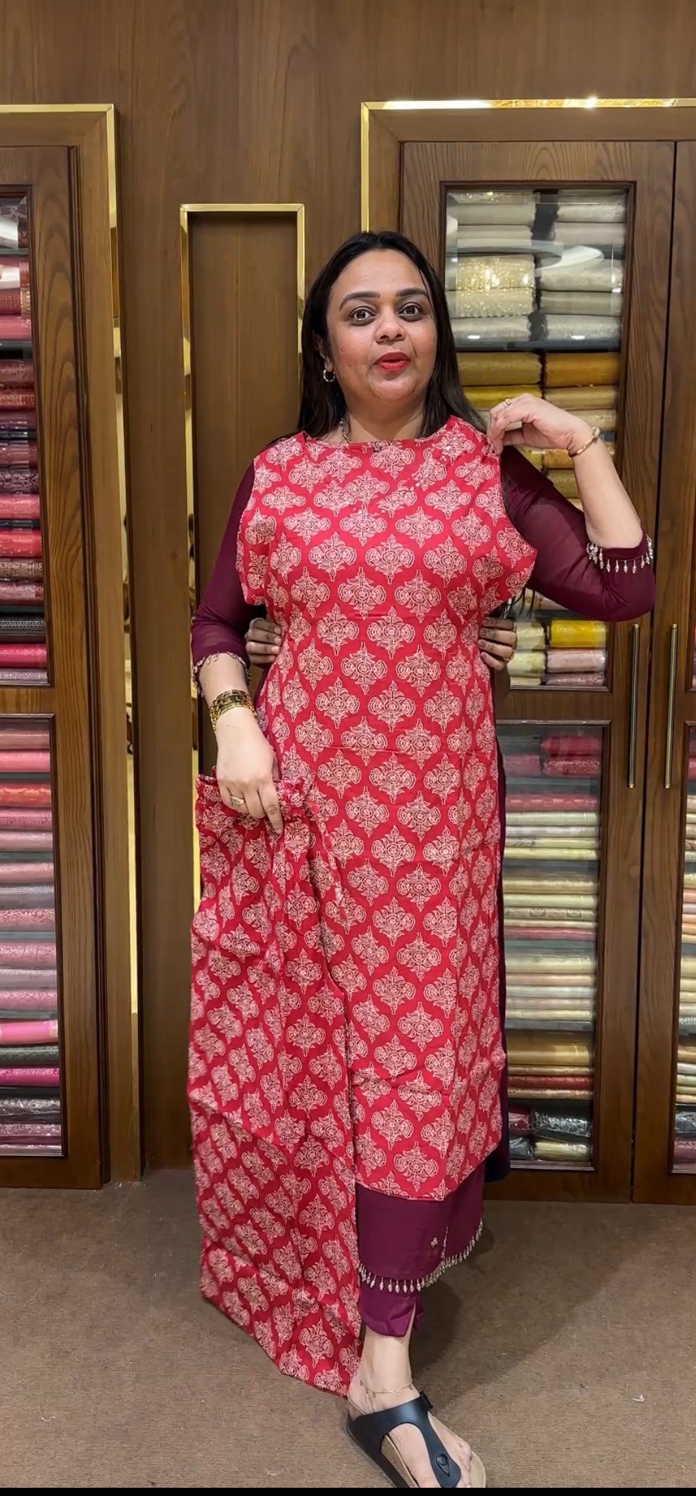 AJRAKH COTTON CO-ORDS SETS - IHA 21748