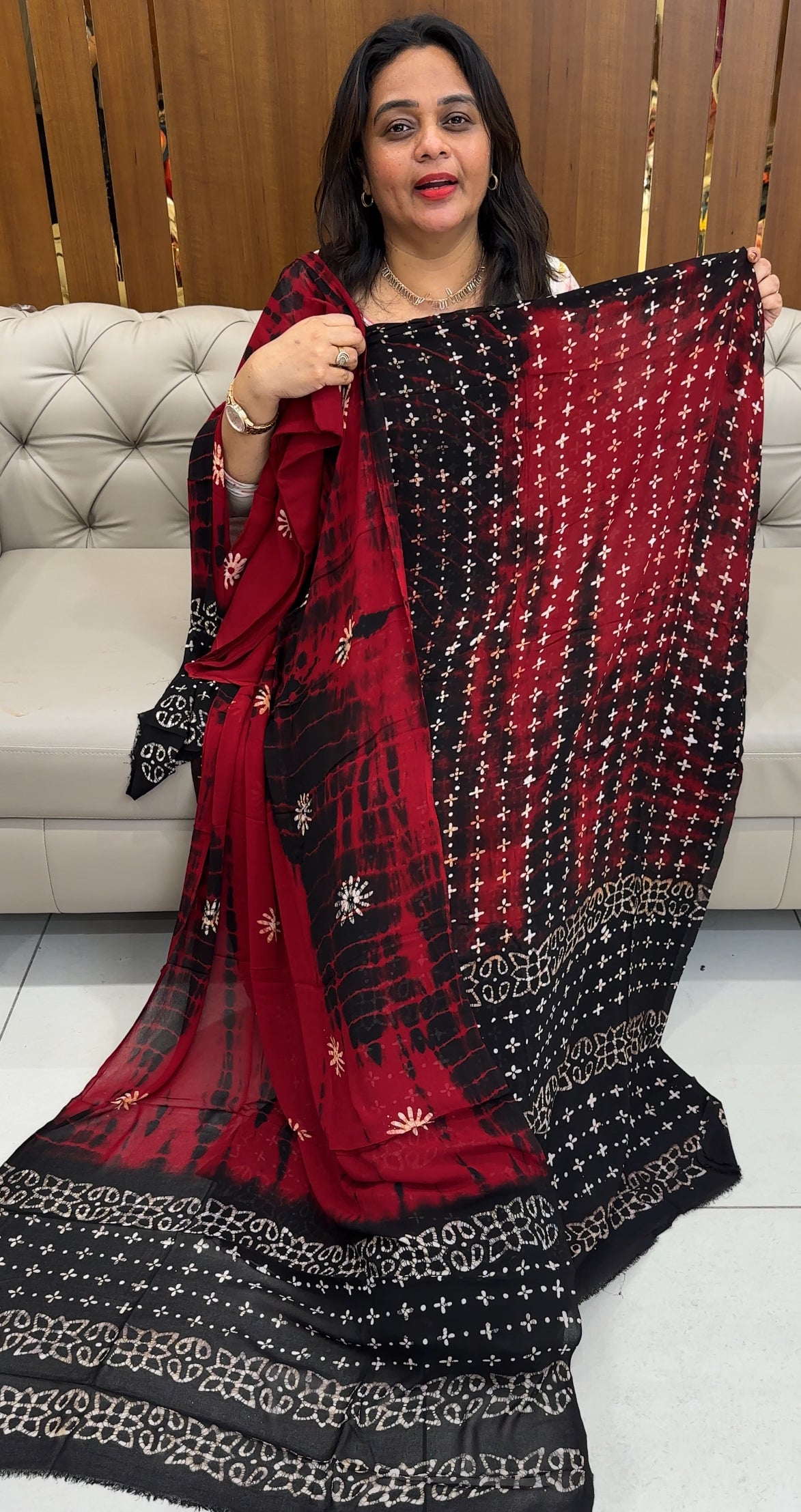 BATIK PRINTED UNSTITCHED SALWAR SUITS - IHA 26108