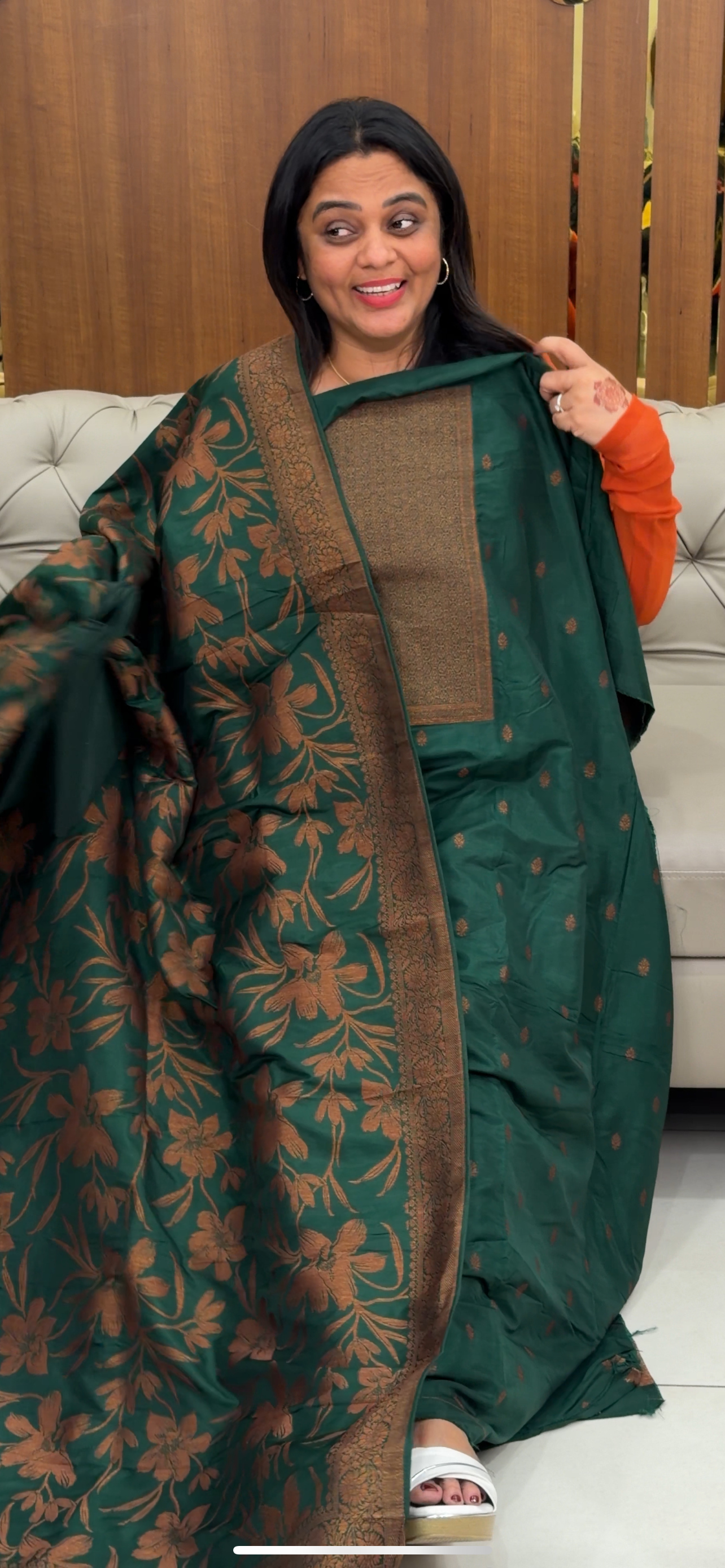 BANARASI UNSTITCHED SALWAR SUITS - IHA 30812