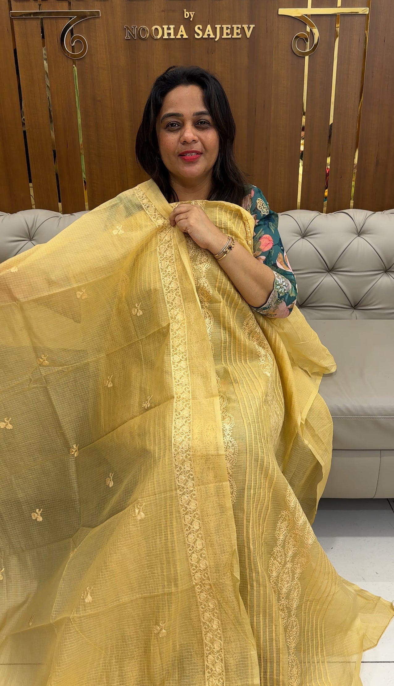 NET KOTA UNSTITCHED SALWAR SUITS - IHA 25724
