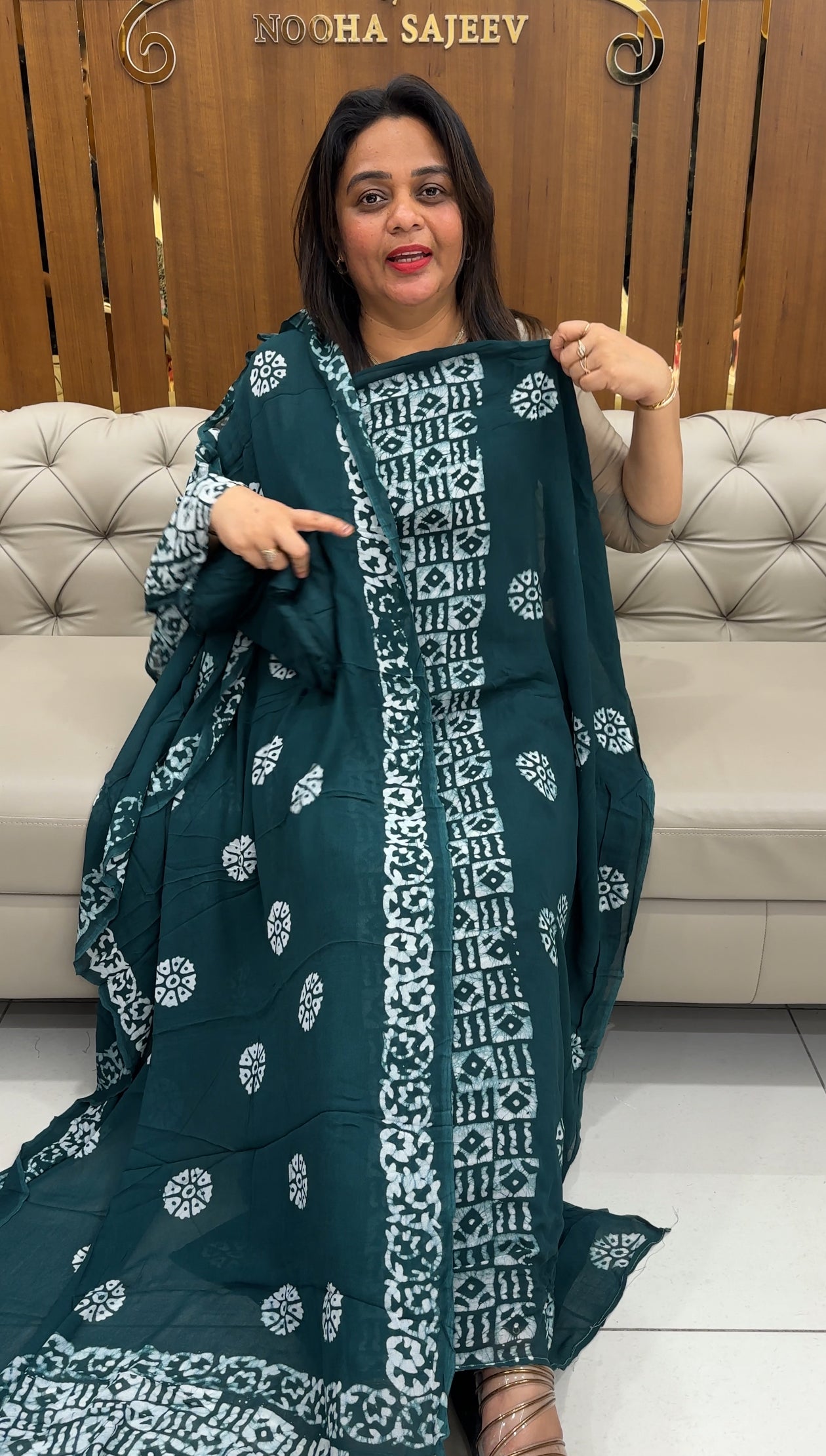 VISCOSE GEEORGETTE UNSTITCHED SALWAR SUITS - IHA 25805